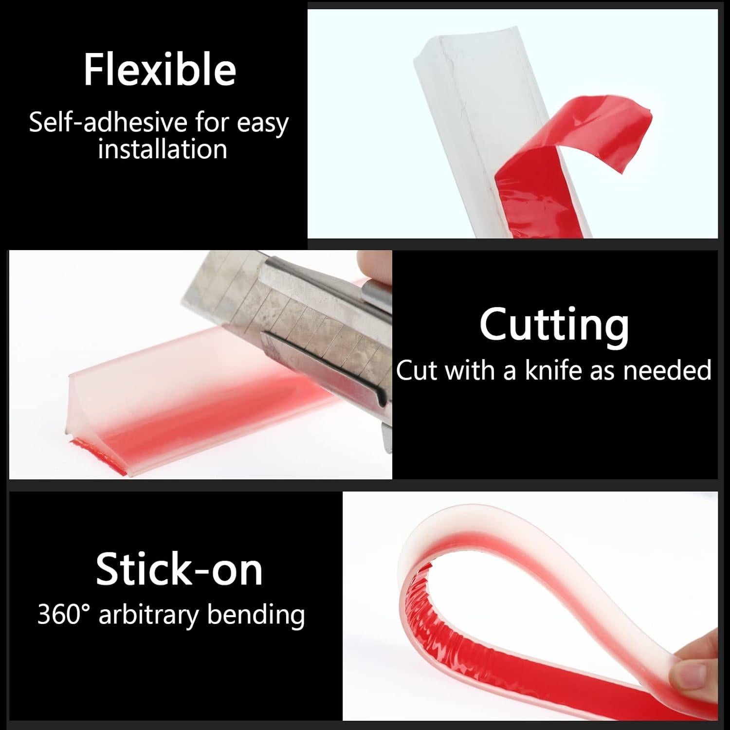 Umbral de Ducha Plegable Raycity 99cm Silicona Impermeable