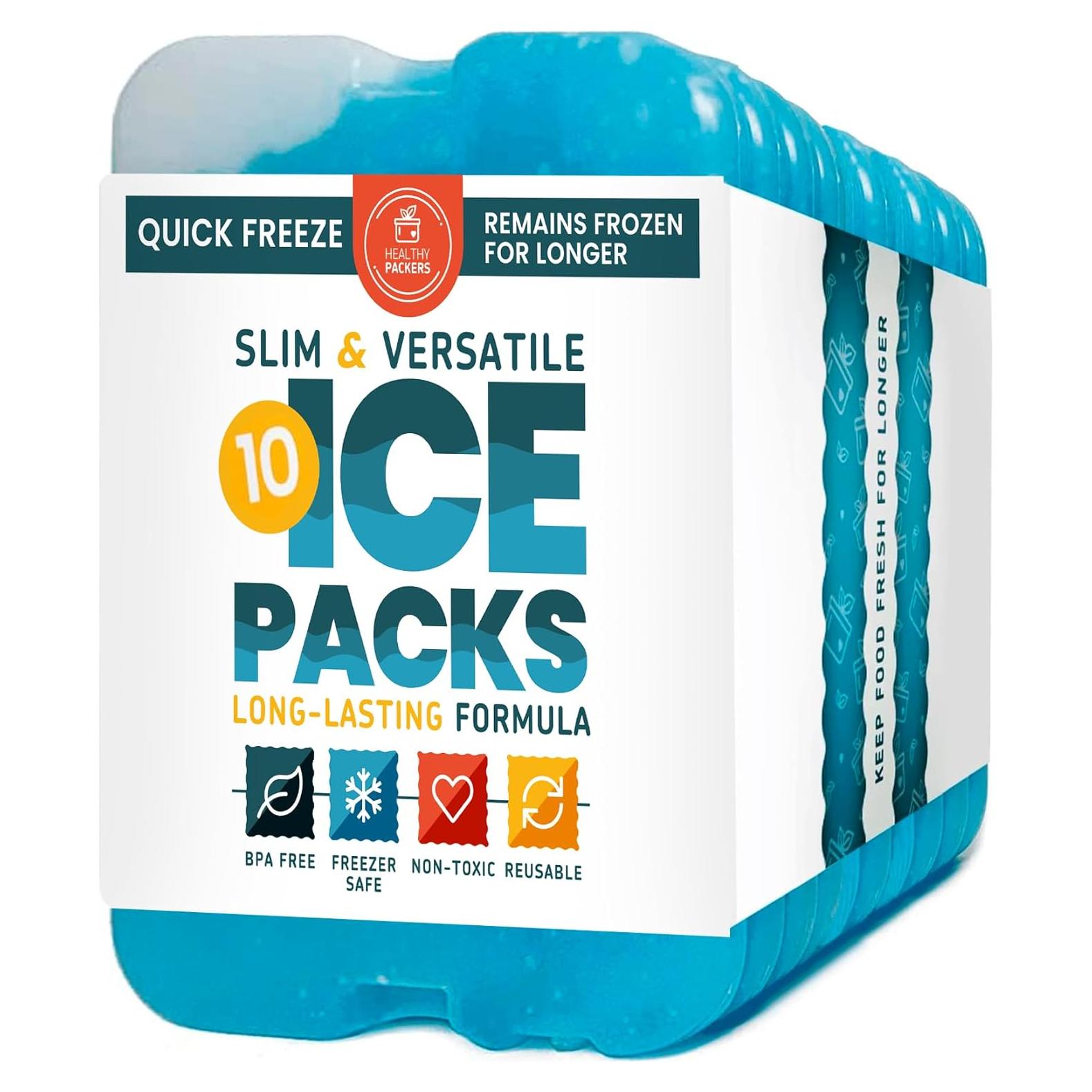 Paquete de Hielo Reutilizable Healthy Packers - 10 Unidades