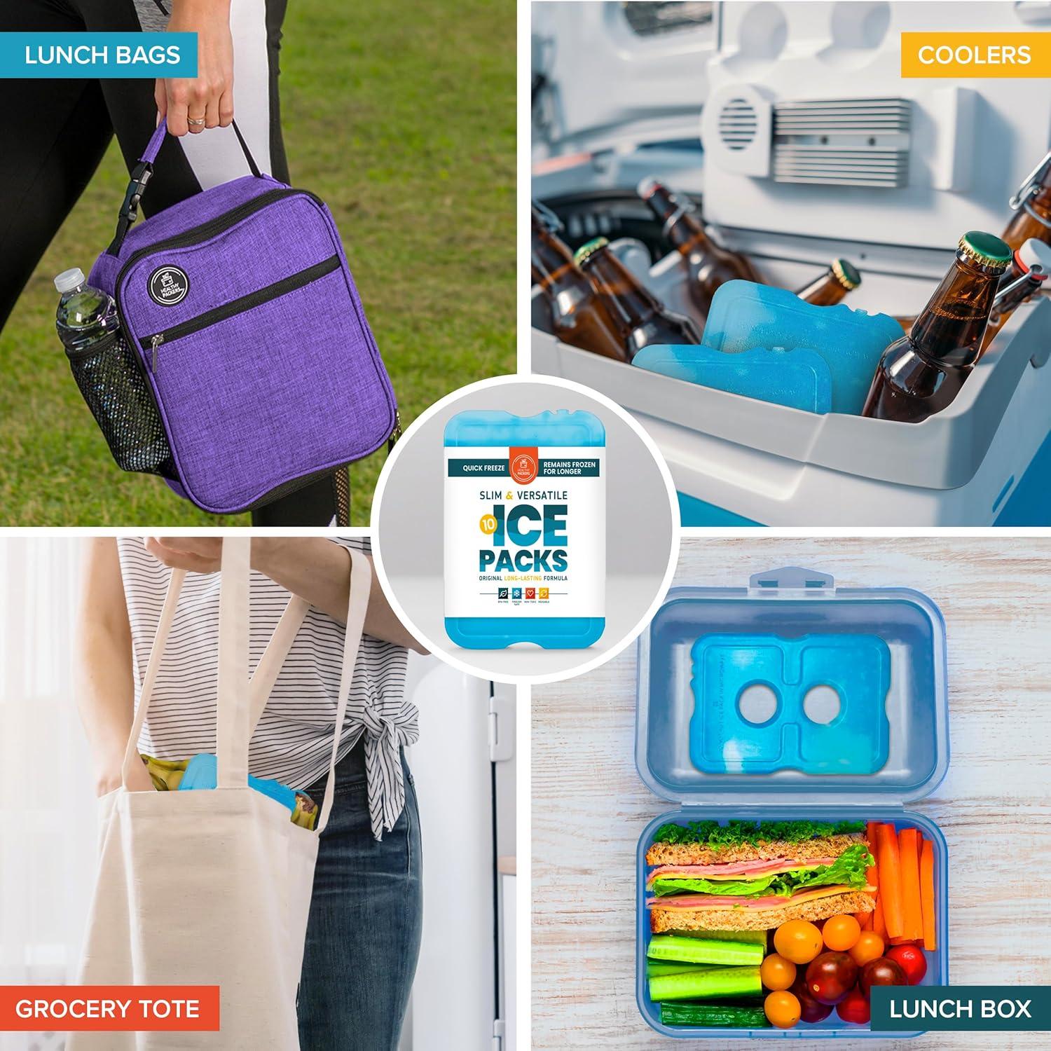 Paquete de Hielo Reutilizable Healthy Packers - 10 Unidades