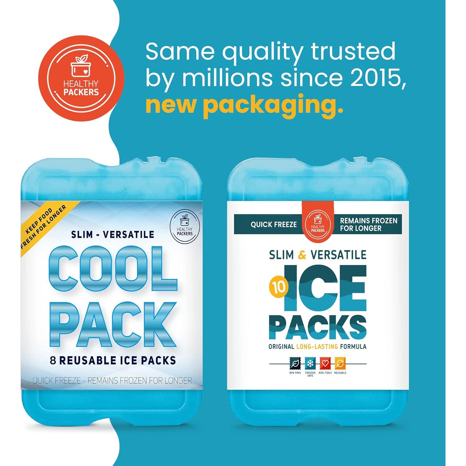Paquete de Hielo Reutilizable Healthy Packers - 10 Unidades