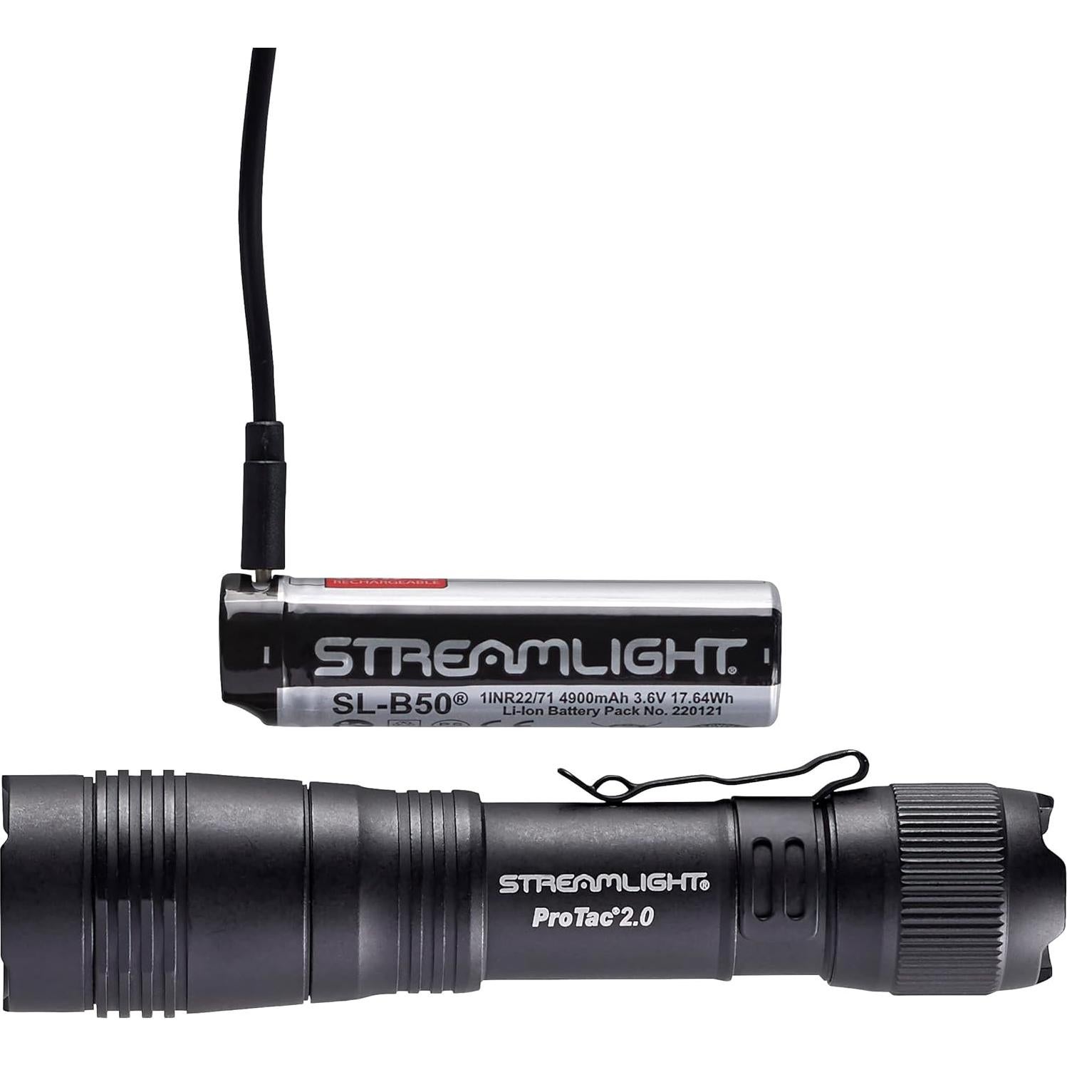 Linterna táctica Streamlight ProTac 2.0 2000 lúmenes recargable