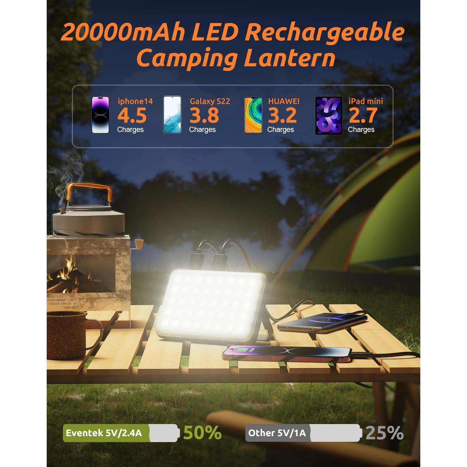 Linterna LED Eventek PB200 4000LM 20000mAh Impermeable