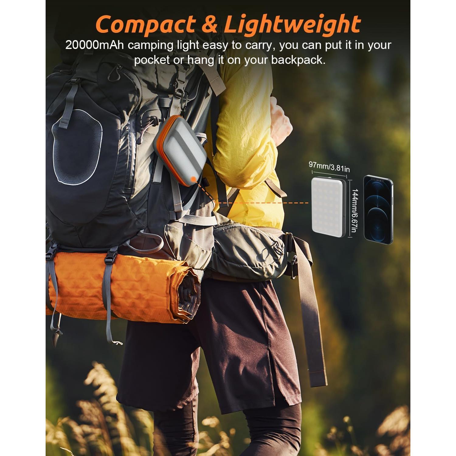 Linterna LED Eventek PB200 4000LM 20000mAh Impermeable