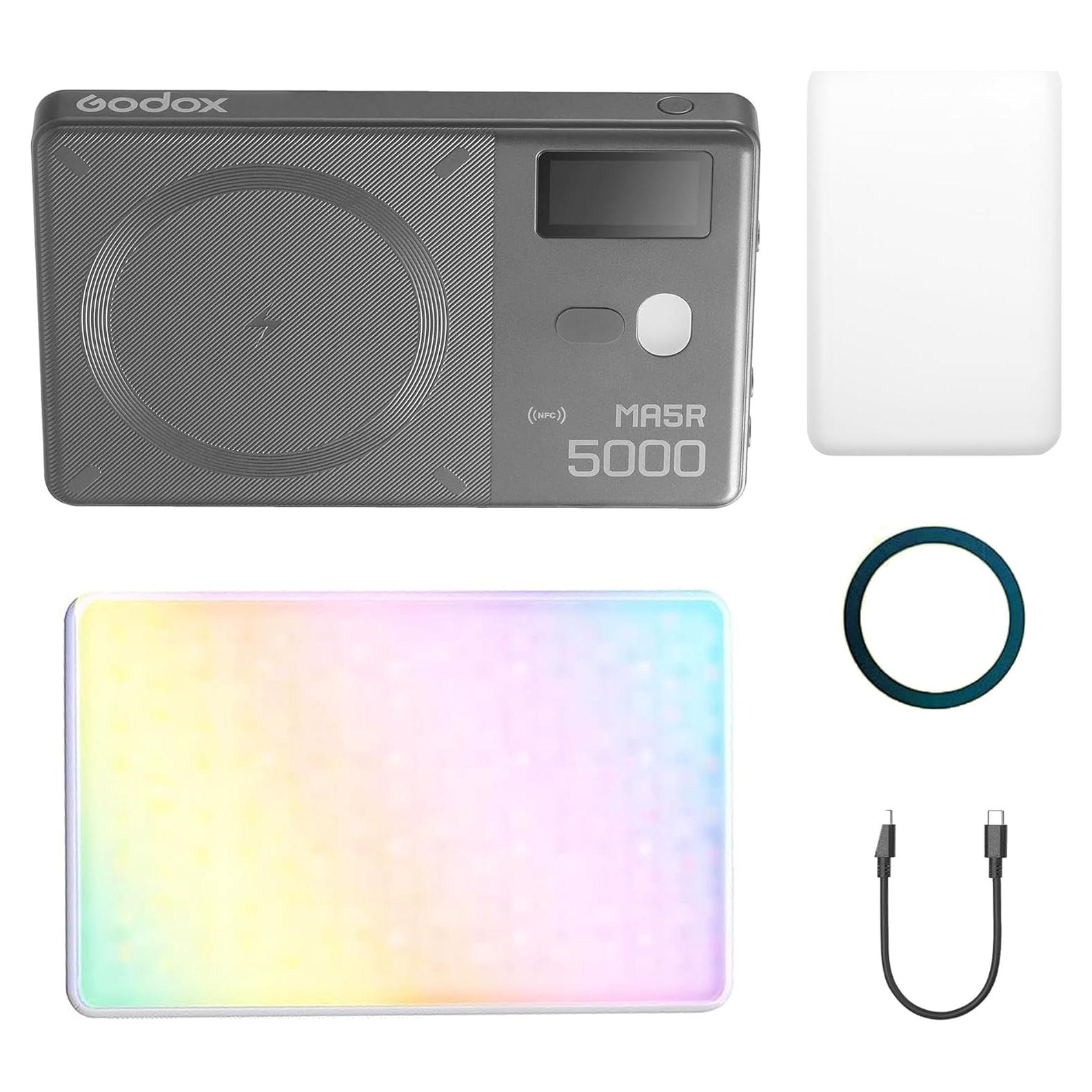 Luz LED RGB Godox MA5R para Teléfono y Selfies - 220 Min