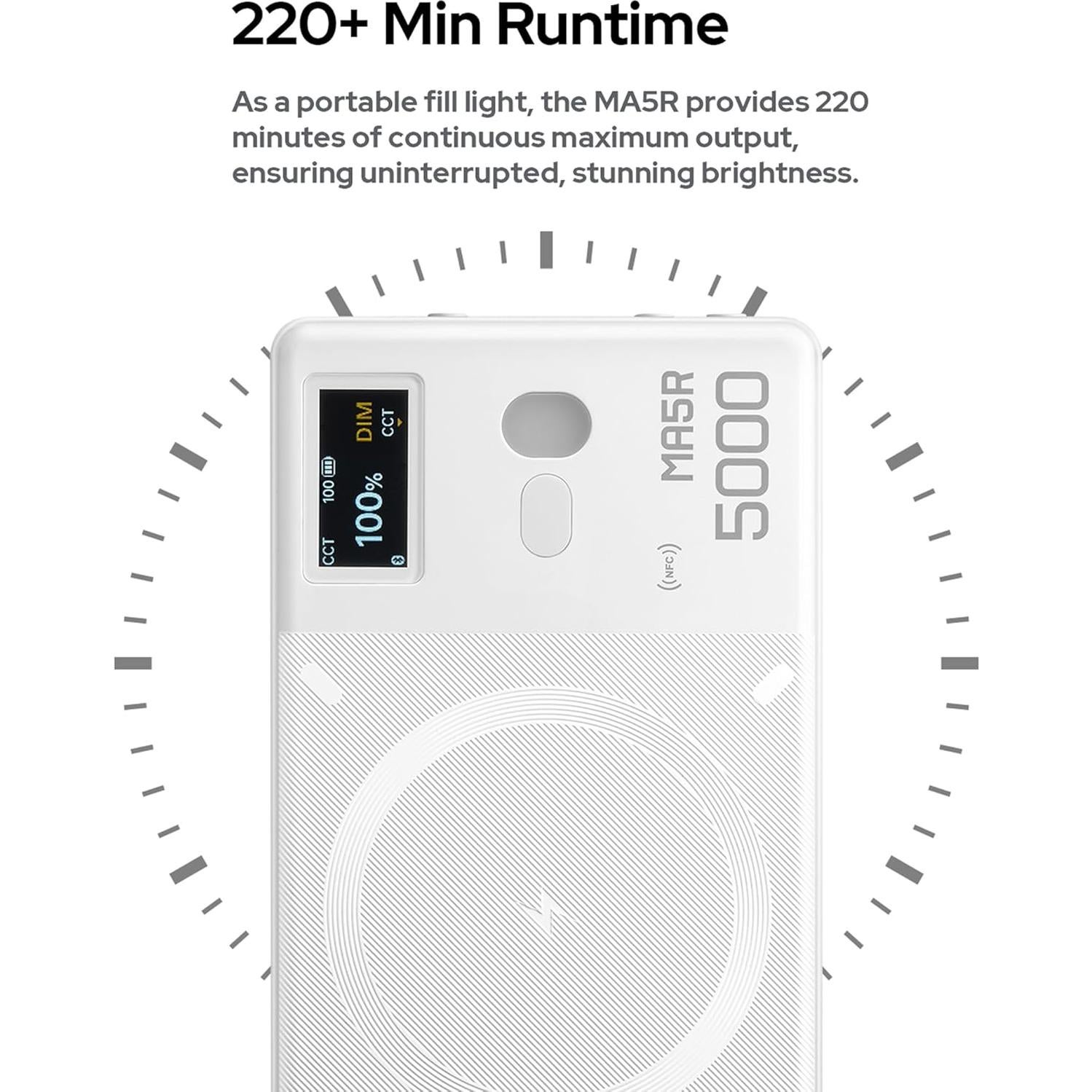 Luz LED RGB Godox MA5R para Teléfono y Selfies - 220 Min