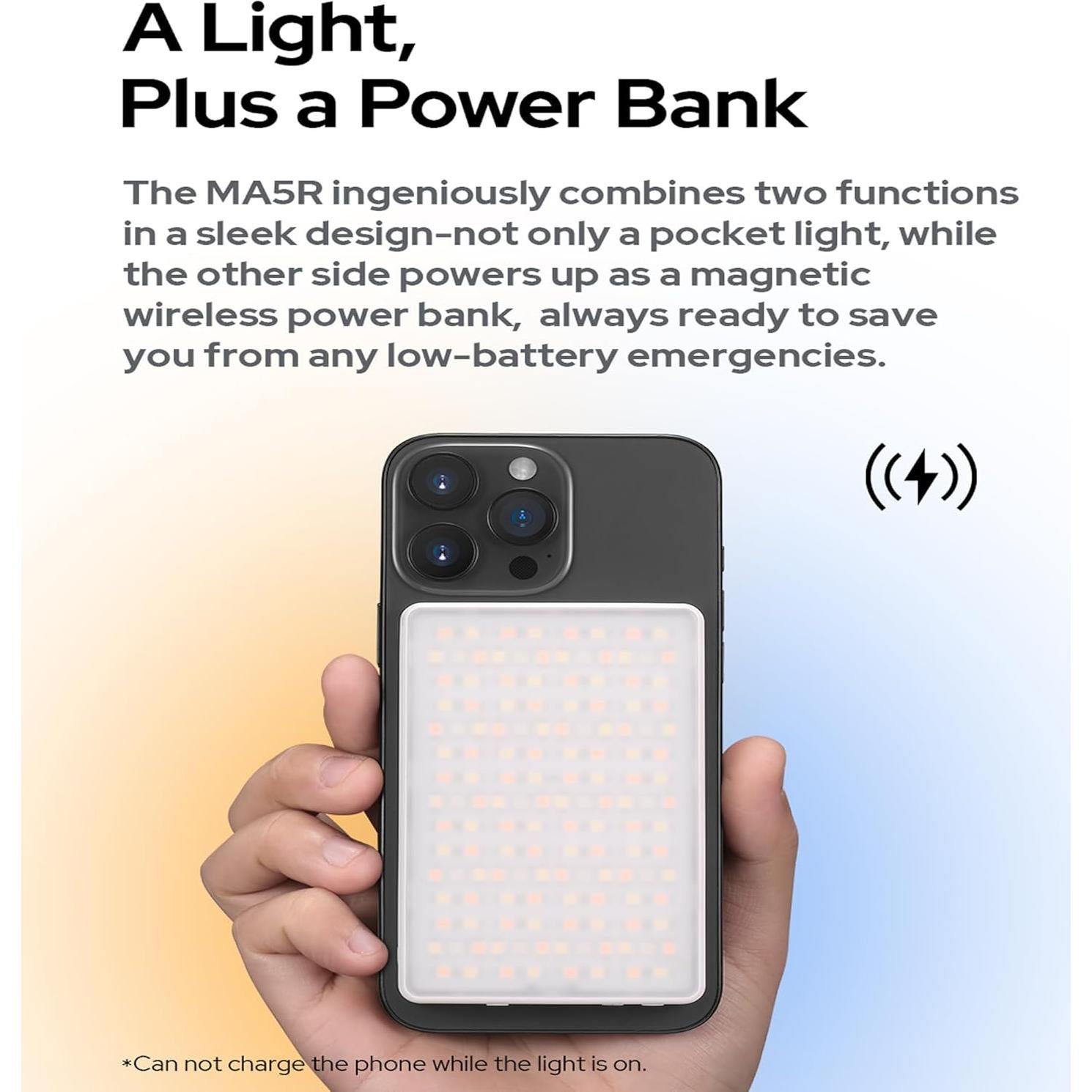 Luz LED RGB Godox MA5R para Teléfono y Selfies - 220 Min