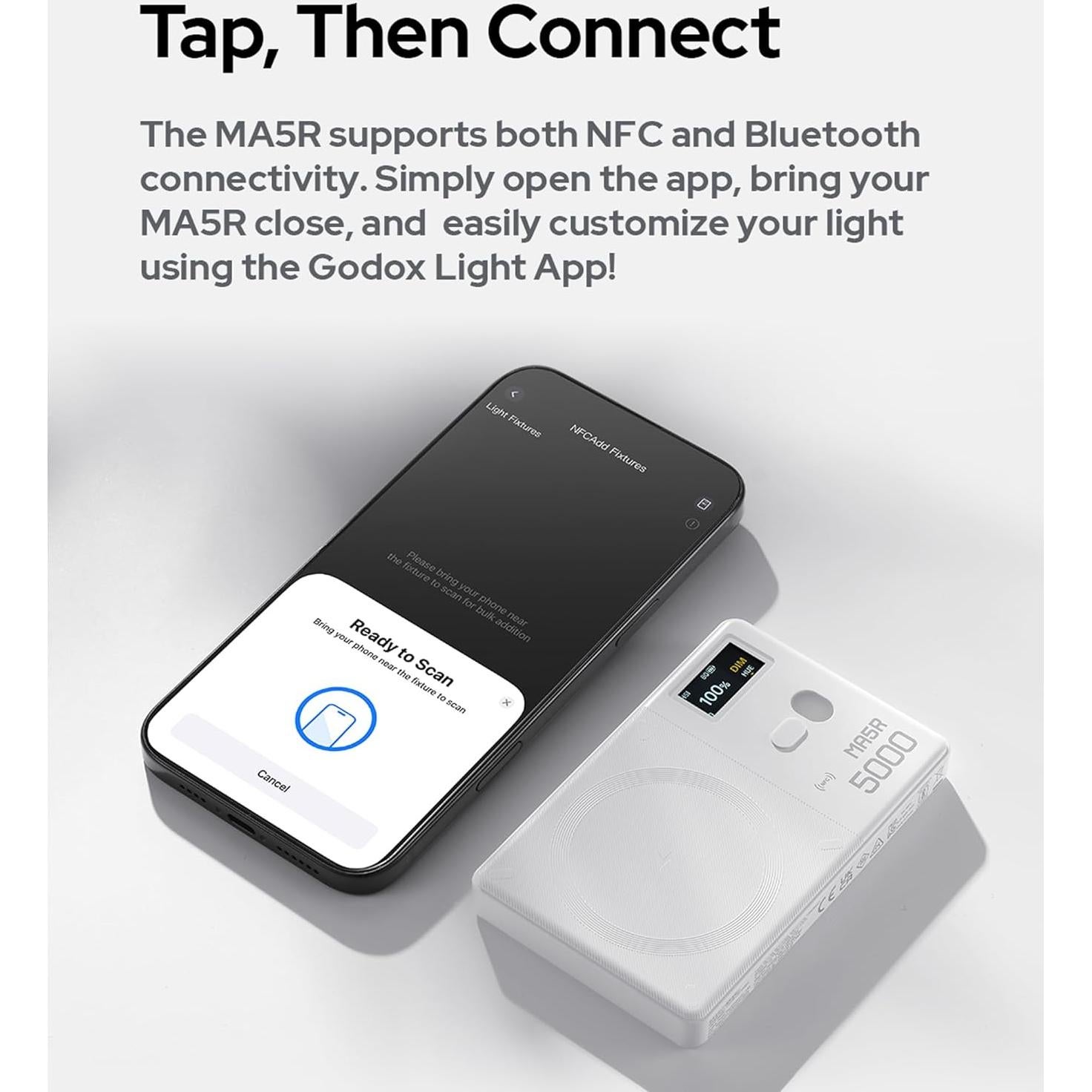 Luz LED RGB Godox MA5R para Teléfono y Selfies - 220 Min