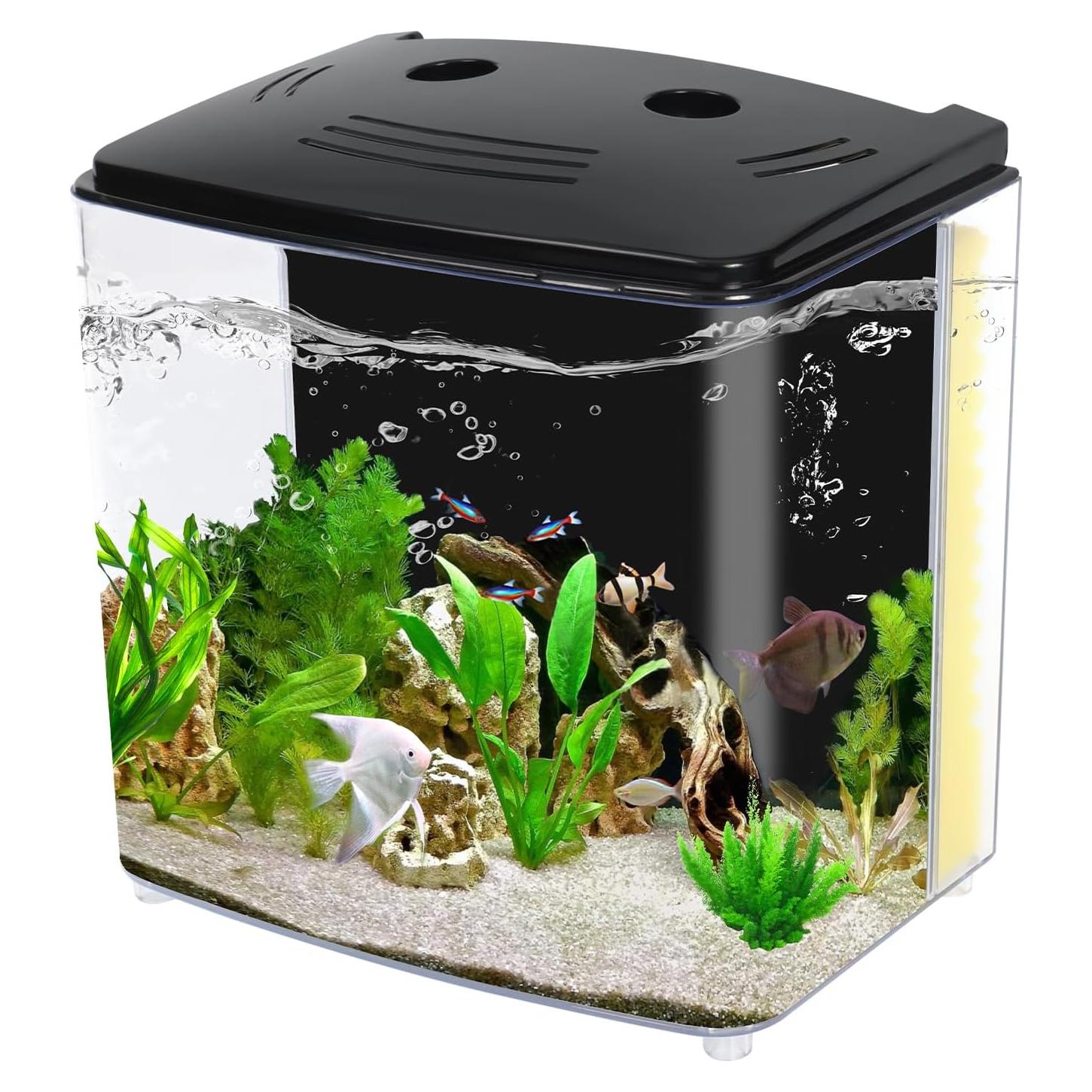 Acuario AQUANEAT 4.5 Litros con Luz LED y Filtro