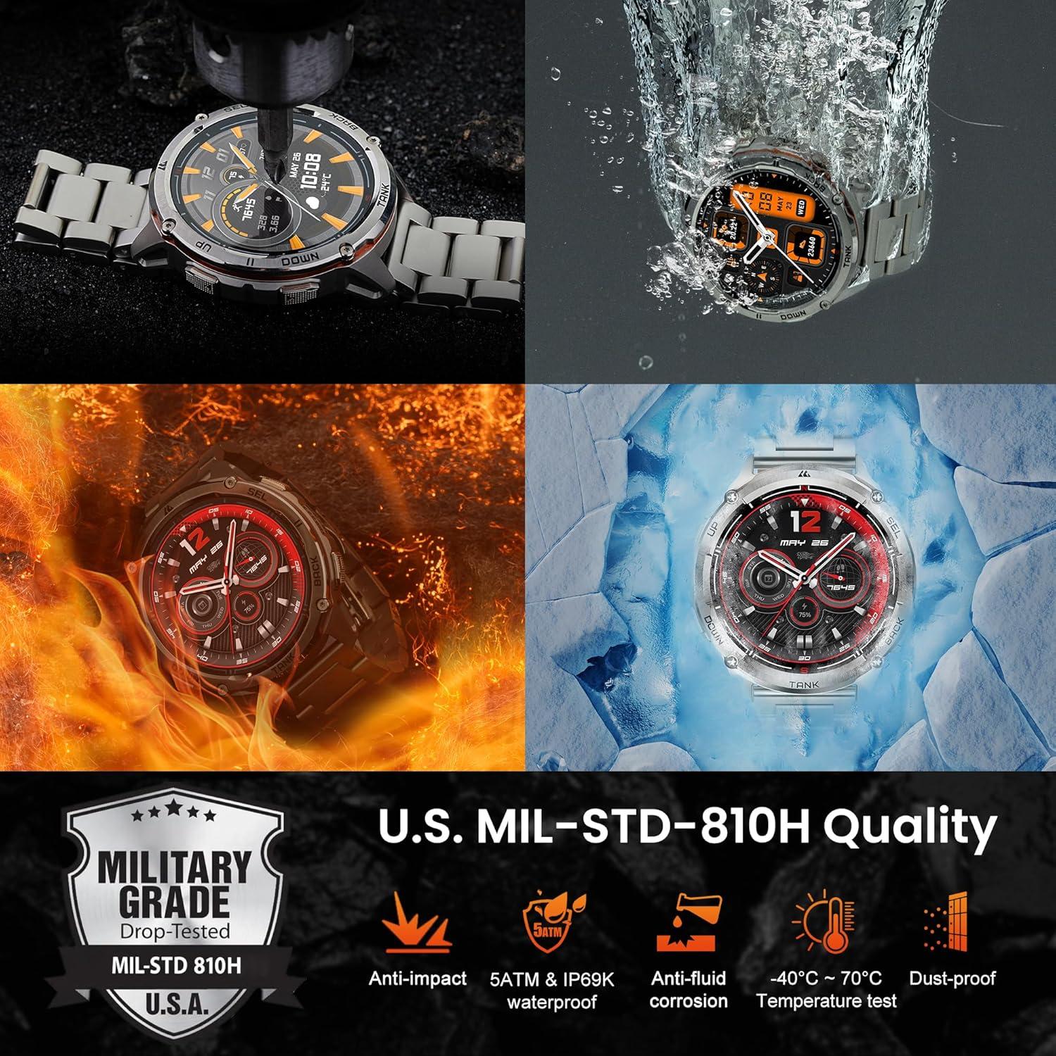 Reloj Inteligente KOSPET Tank T3 Ultra 2 GPS Hombre Acero