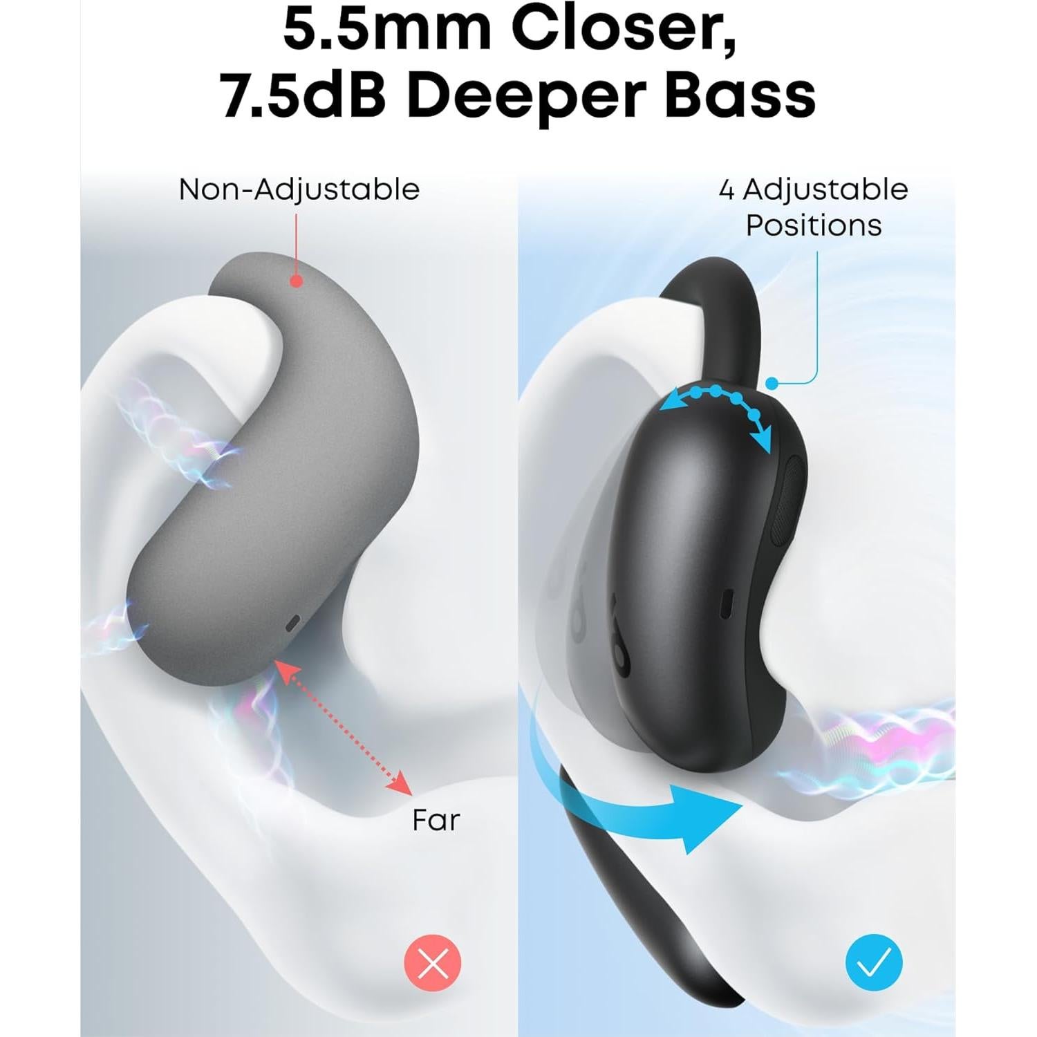 Auriculares Inalámbricos Anker Soundcore AeroFit 2 Negro, 42H
