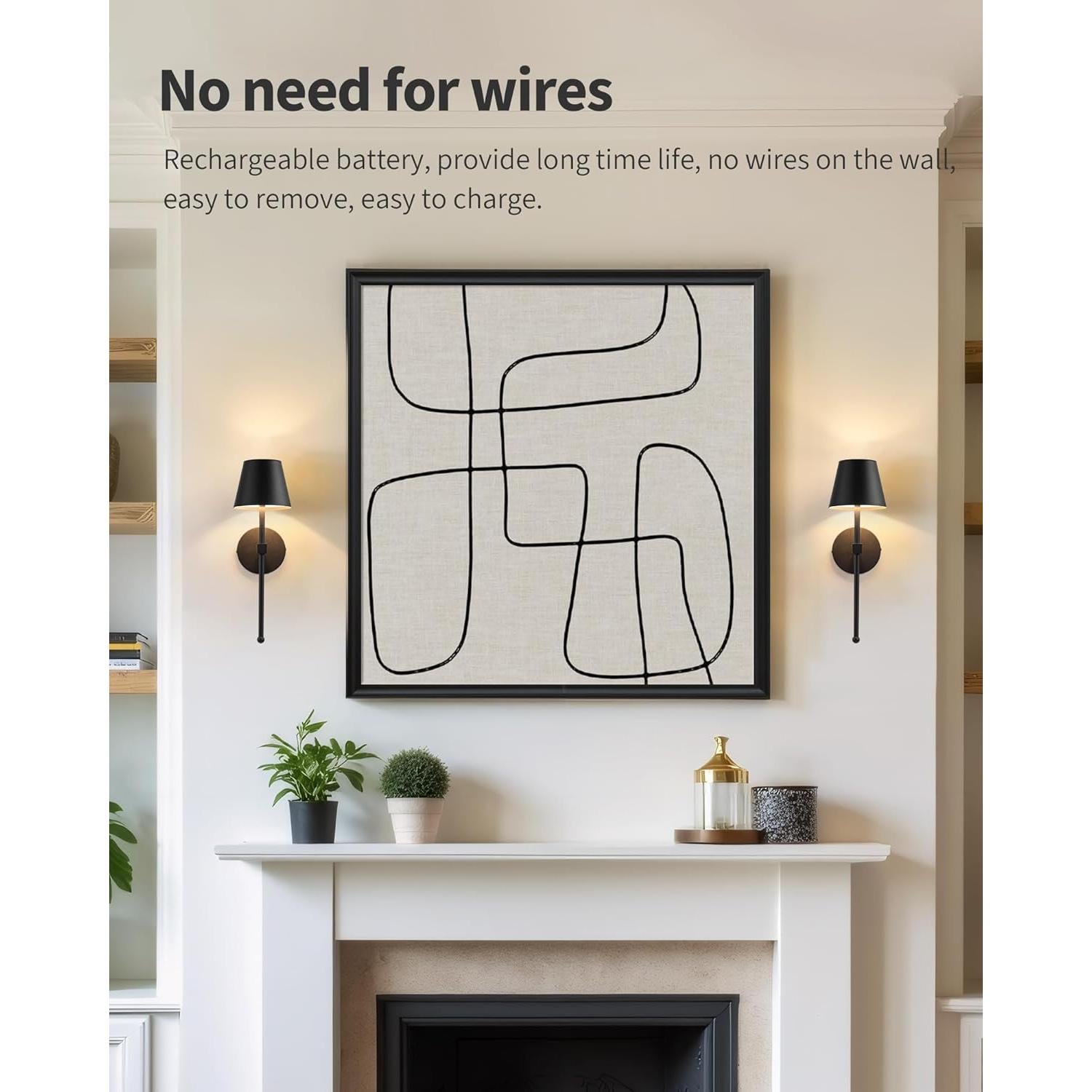 Apliques de Pared LED Recargables KDG 2 Piezas 5200mAh