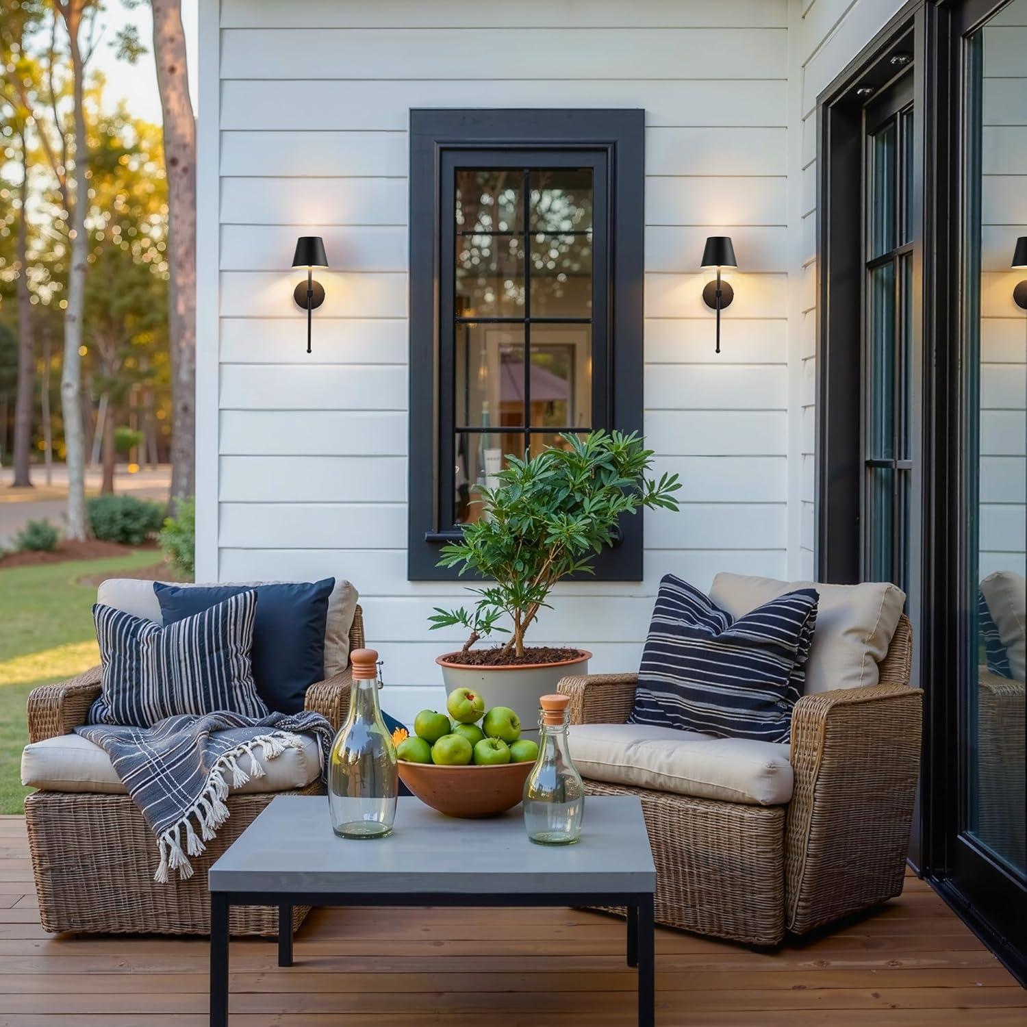 Apliques de Pared LED Recargables KDG 2 Piezas 5200mAh