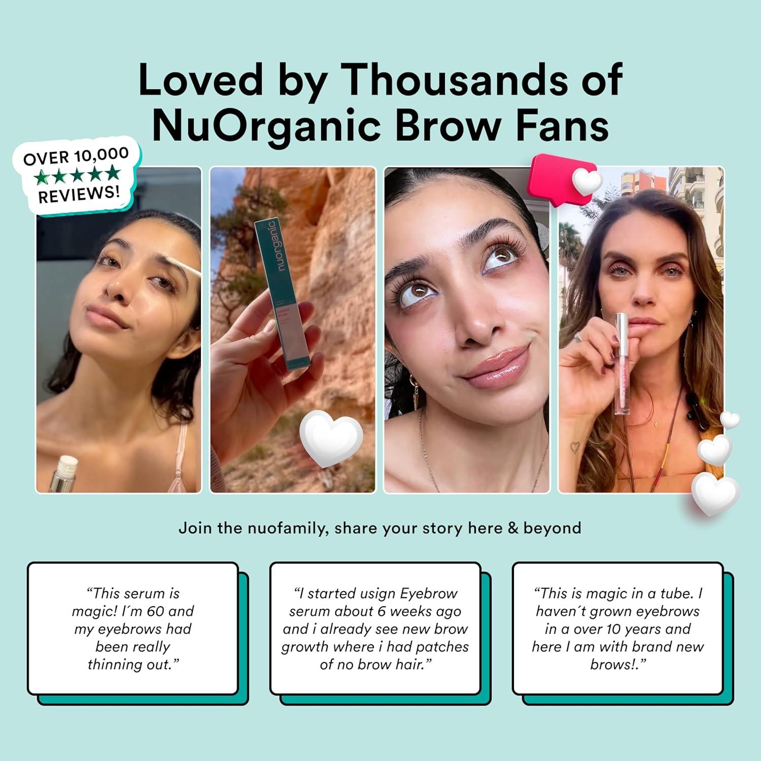 Suero de Cejas NuOrganic Cosmic Brow 8.8 ml - Crecimiento Natural