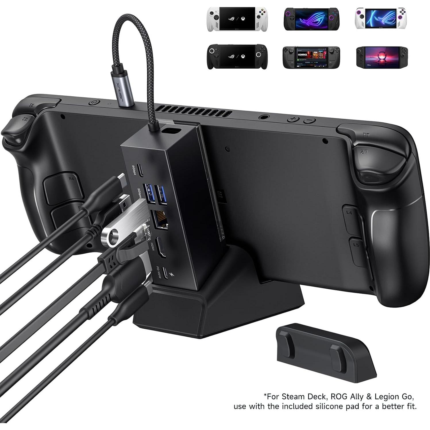 Estación de Acoplamiento JSAUX 6-en-1 con Cargador 100W