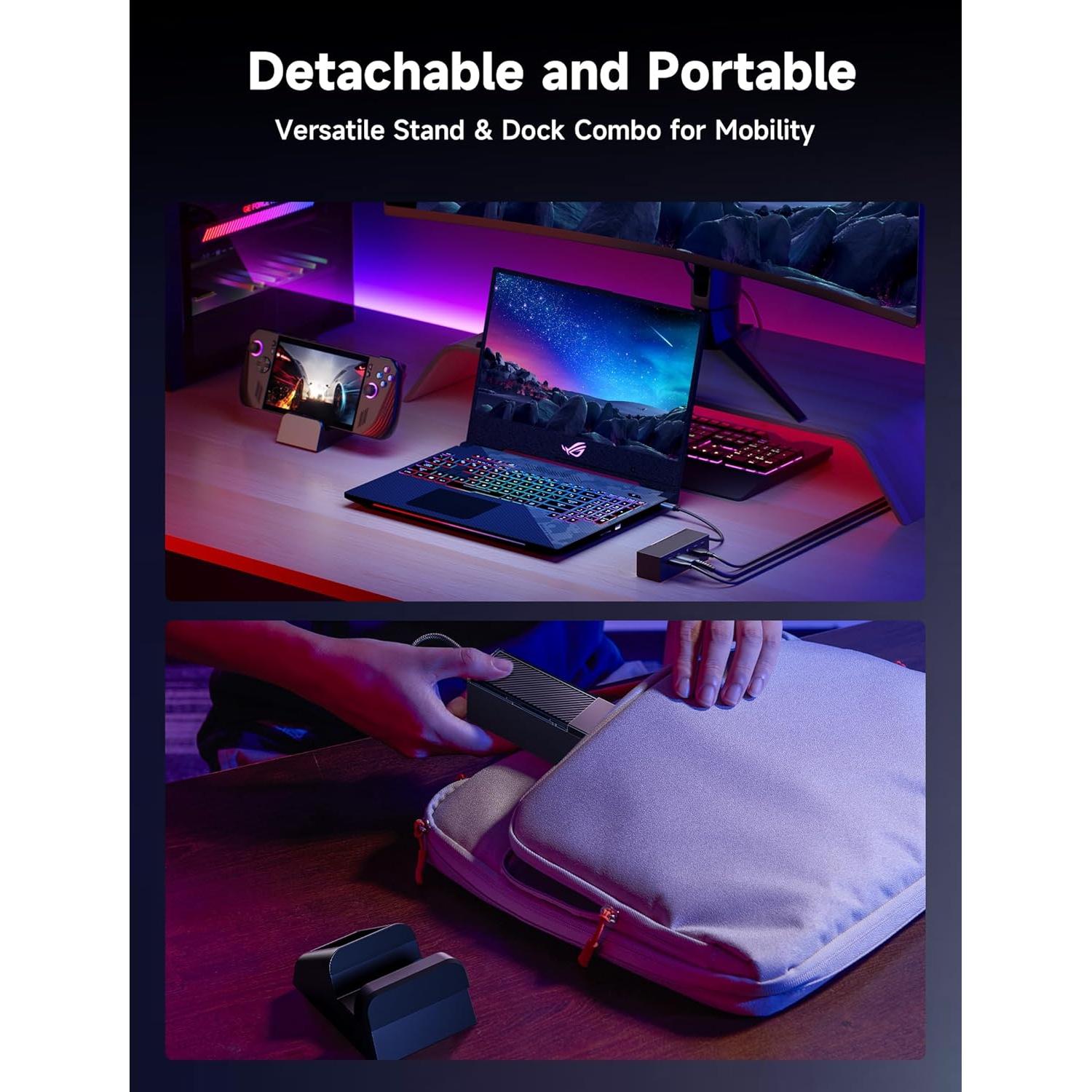 Estación de Acoplamiento JSAUX 6-en-1 con Cargador 100W