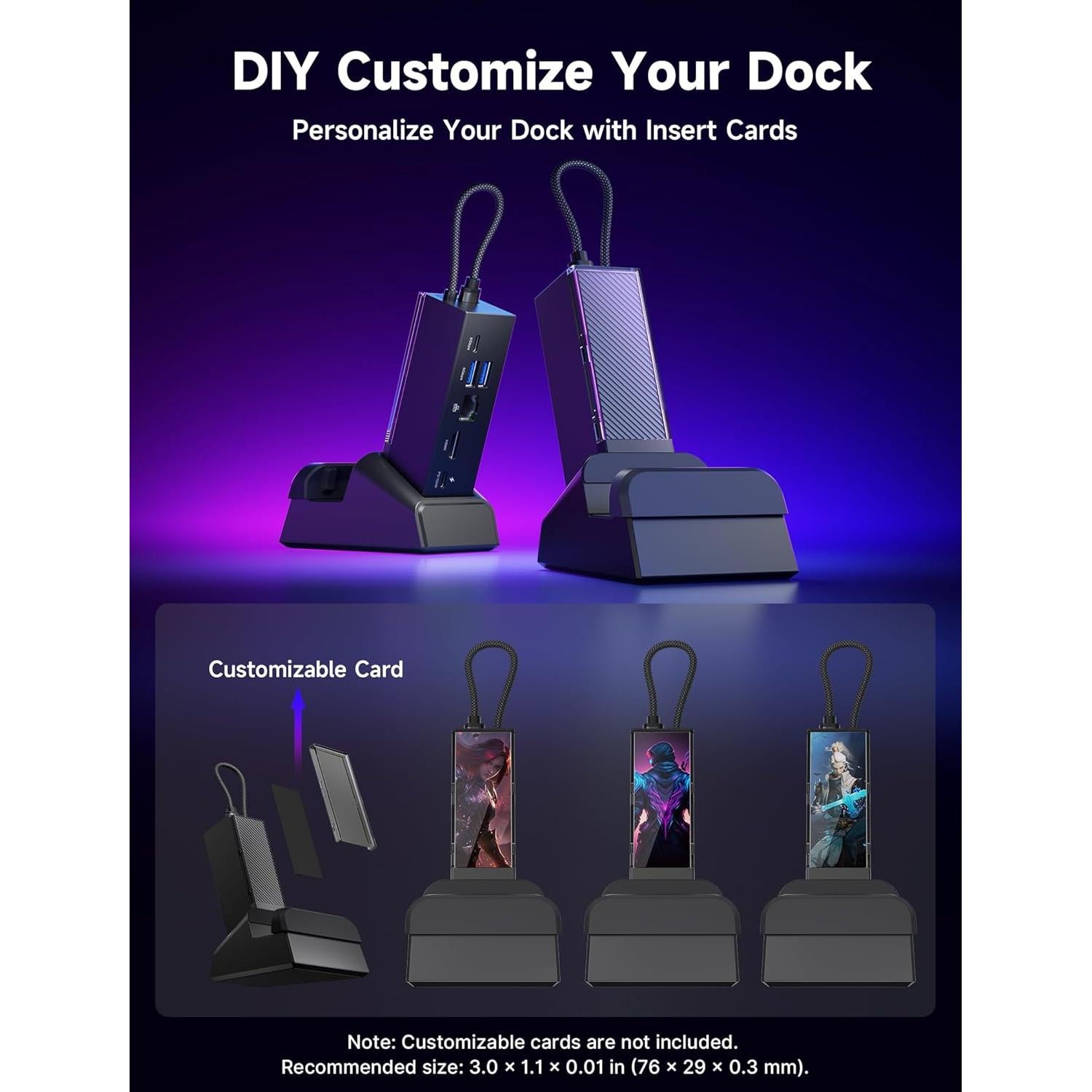 Estación de Acoplamiento JSAUX 6-en-1 con Cargador 100W