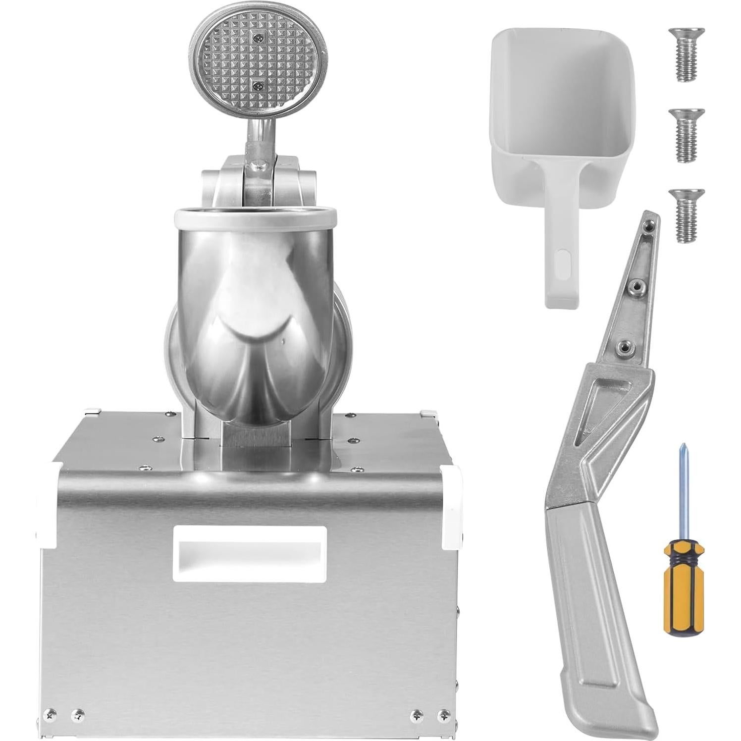 Máquina de Nieve VEVOR 300W 299kg/h Doble Cuchilla 20Qt