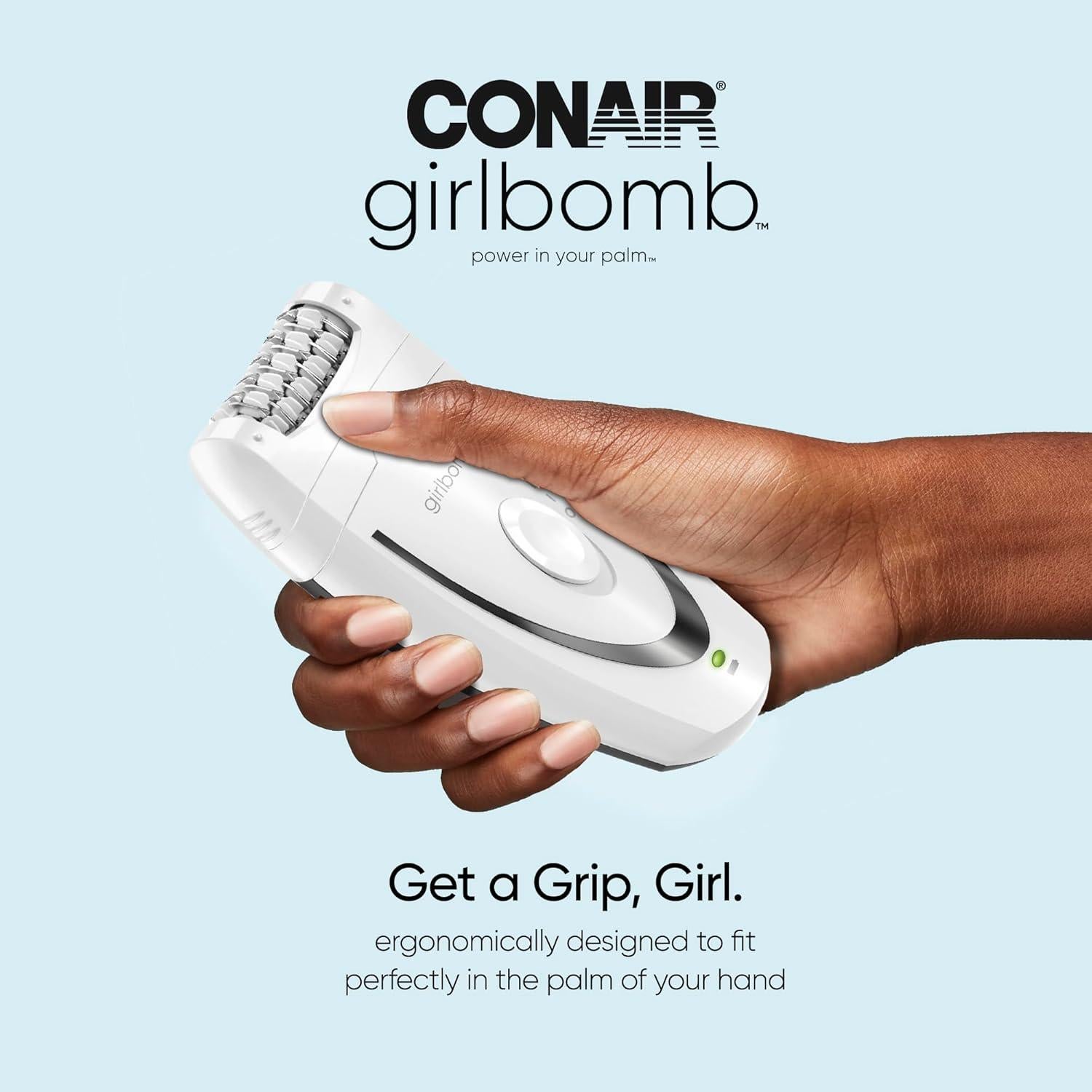 Epilador Conair GIRLBOMB Recargable con Rodillo de Hielo