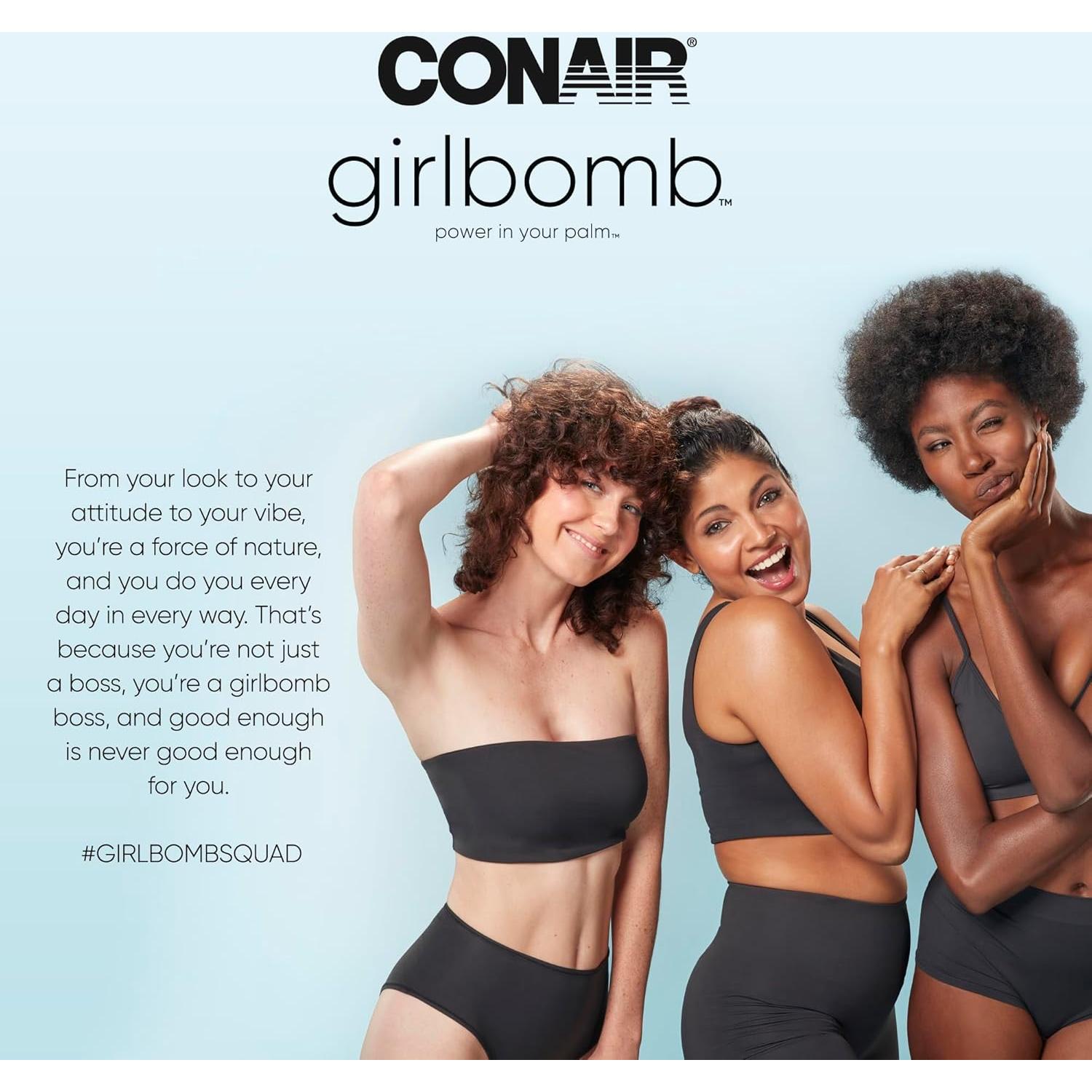 Epilador Conair GIRLBOMB Recargable con Rodillo de Hielo