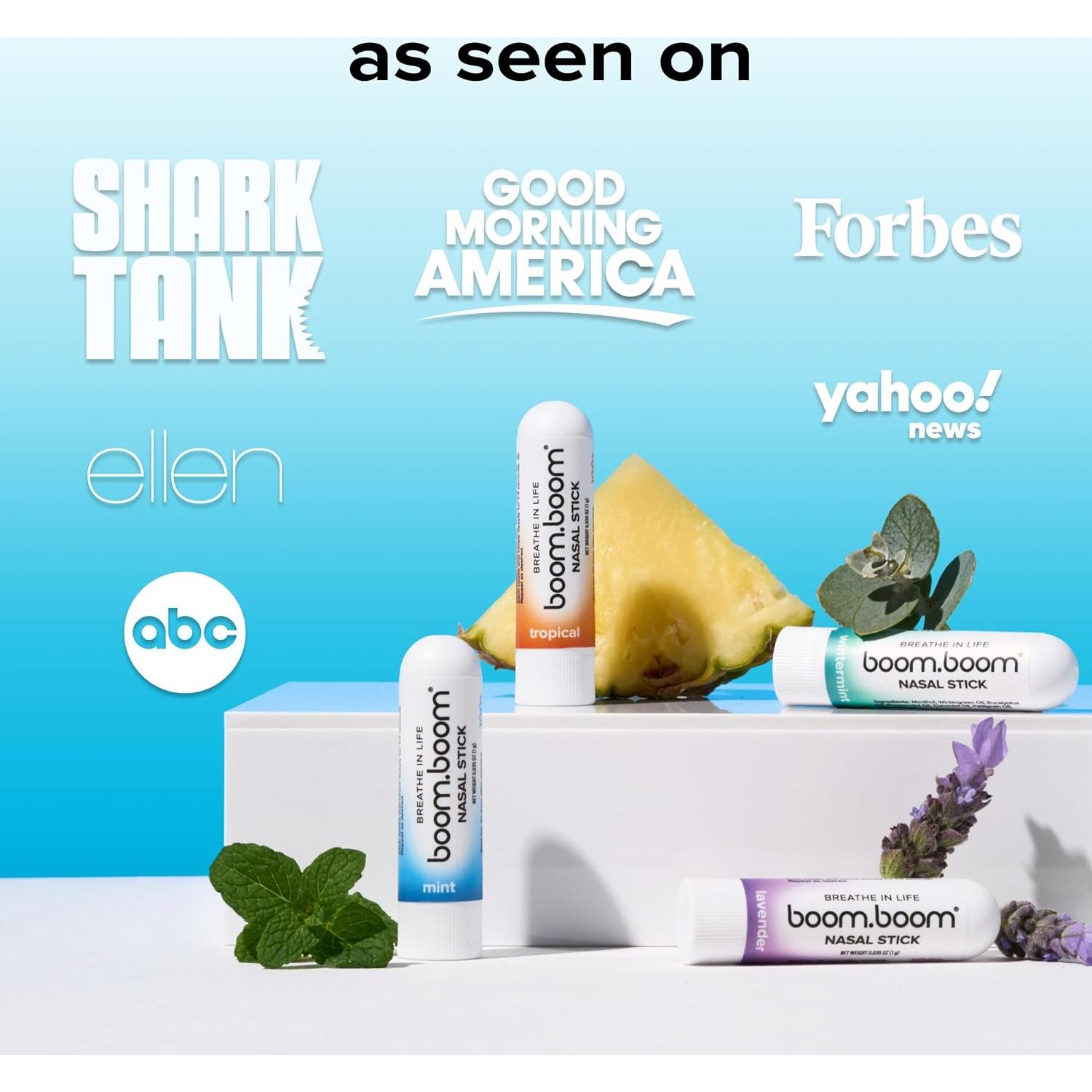 Stick Nasal BoomBoom - Paquete de 4 Fragancias Premium