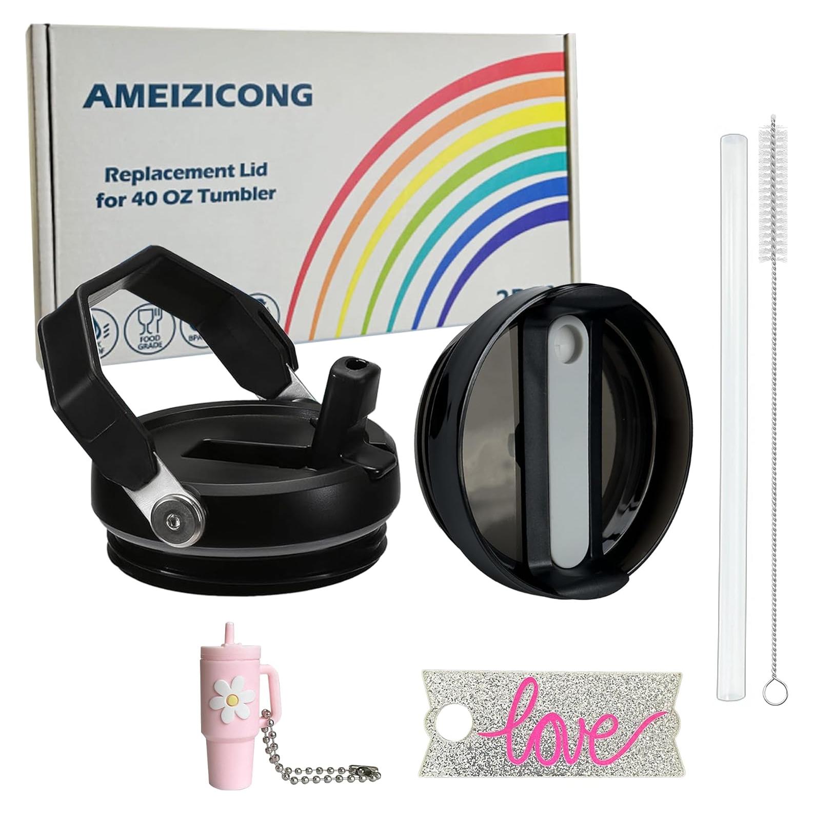 Tapa de Reemplazo para Vaso Stanley 40 oz Ameizicong 2 Piezas