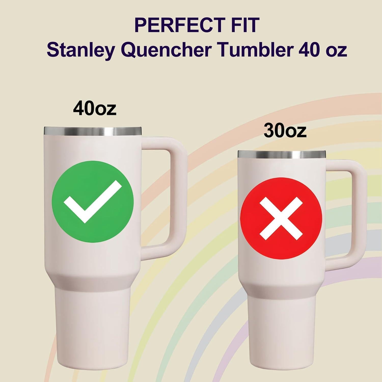 Tapa de Reemplazo para Vaso Stanley 40 oz Ameizicong 2 Piezas