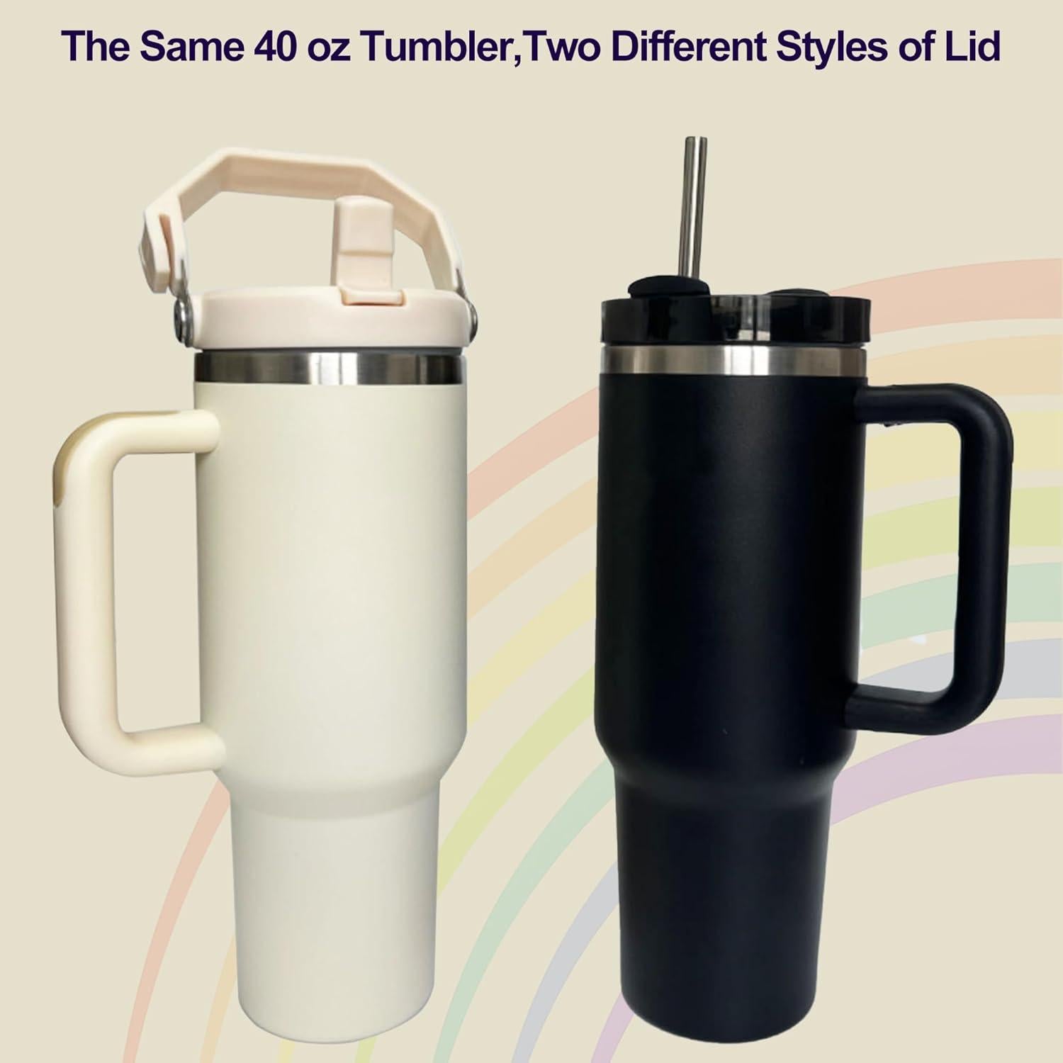 Tapa de Reemplazo para Vaso Stanley 40 oz Ameizicong 2 Piezas