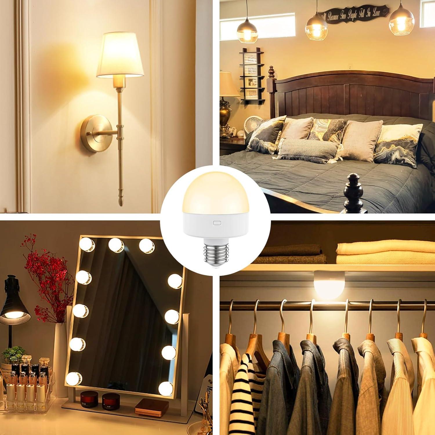 Bombilla LED Recargable E26 Sunaifa 15 Colores 2000mAh