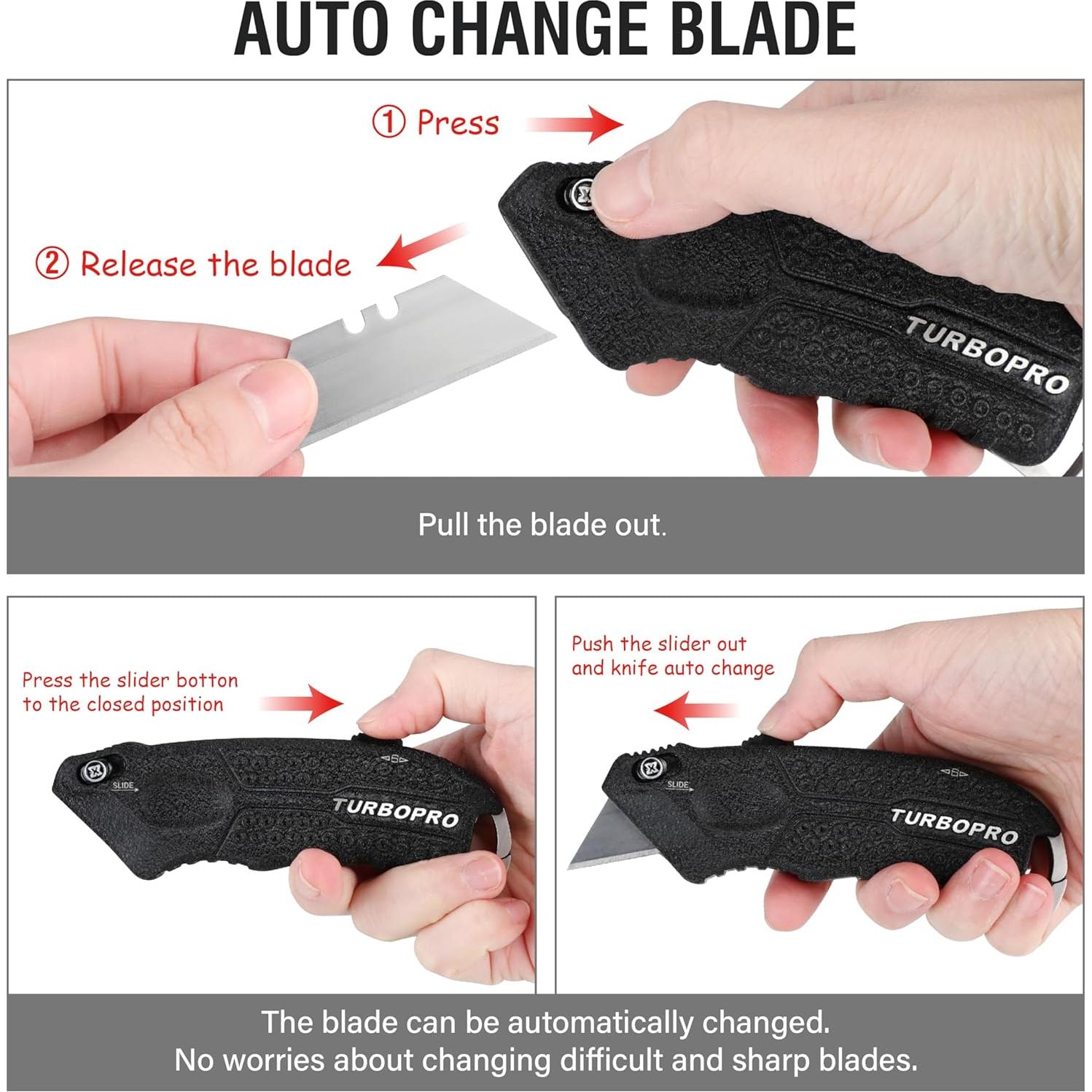 Cuchillo Utilitario Autocargable Olympia Tools Turbo Pro