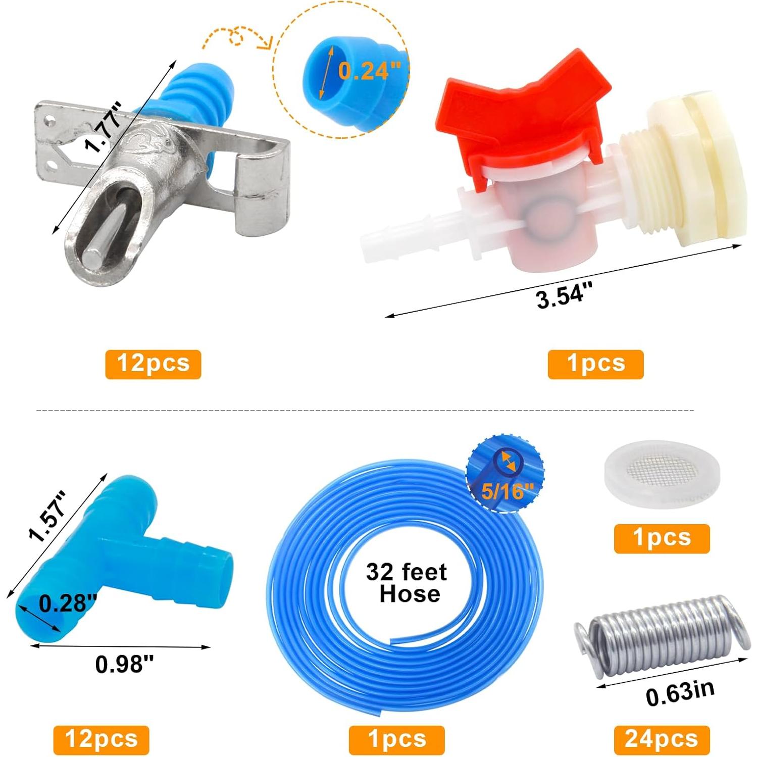 Kit de Riego Automático para Conejos MingQiEven 12 Bebederos