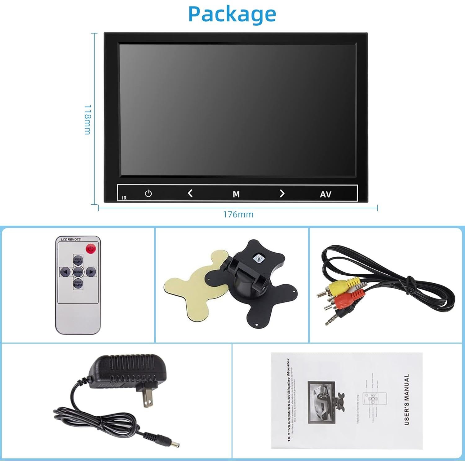 Monitor de 7 Pulgadas AISHICHEN 1024x600 HDMI IPS con Altavoces