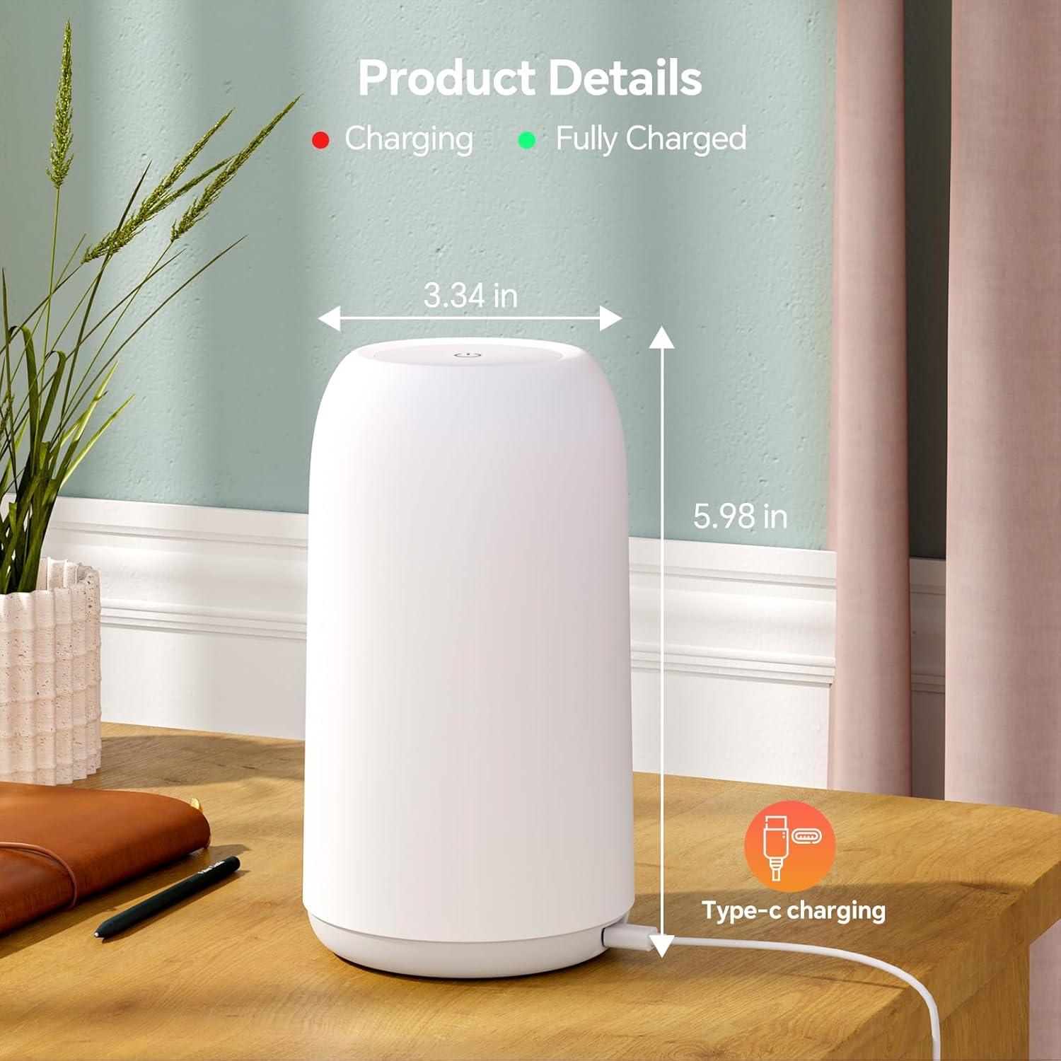 Lámpara de Mesa Inalámbrica ROOTRO 21cm LED RGB Táctil