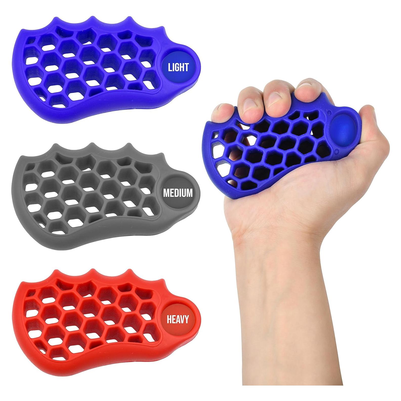 Set de Fortalecedores de Mano LoGest - 3 Niveles de Resistencia