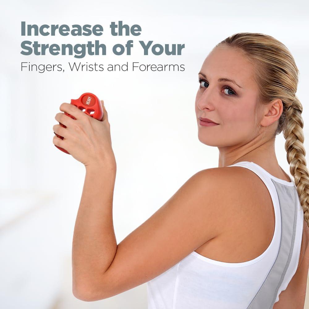 Set de Fortalecedores de Mano LoGest - 3 Niveles de Resistencia