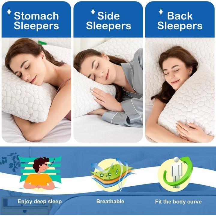 Almohada Enfriadora Ajustable SUPA MODERN Espuma Viscoelástica