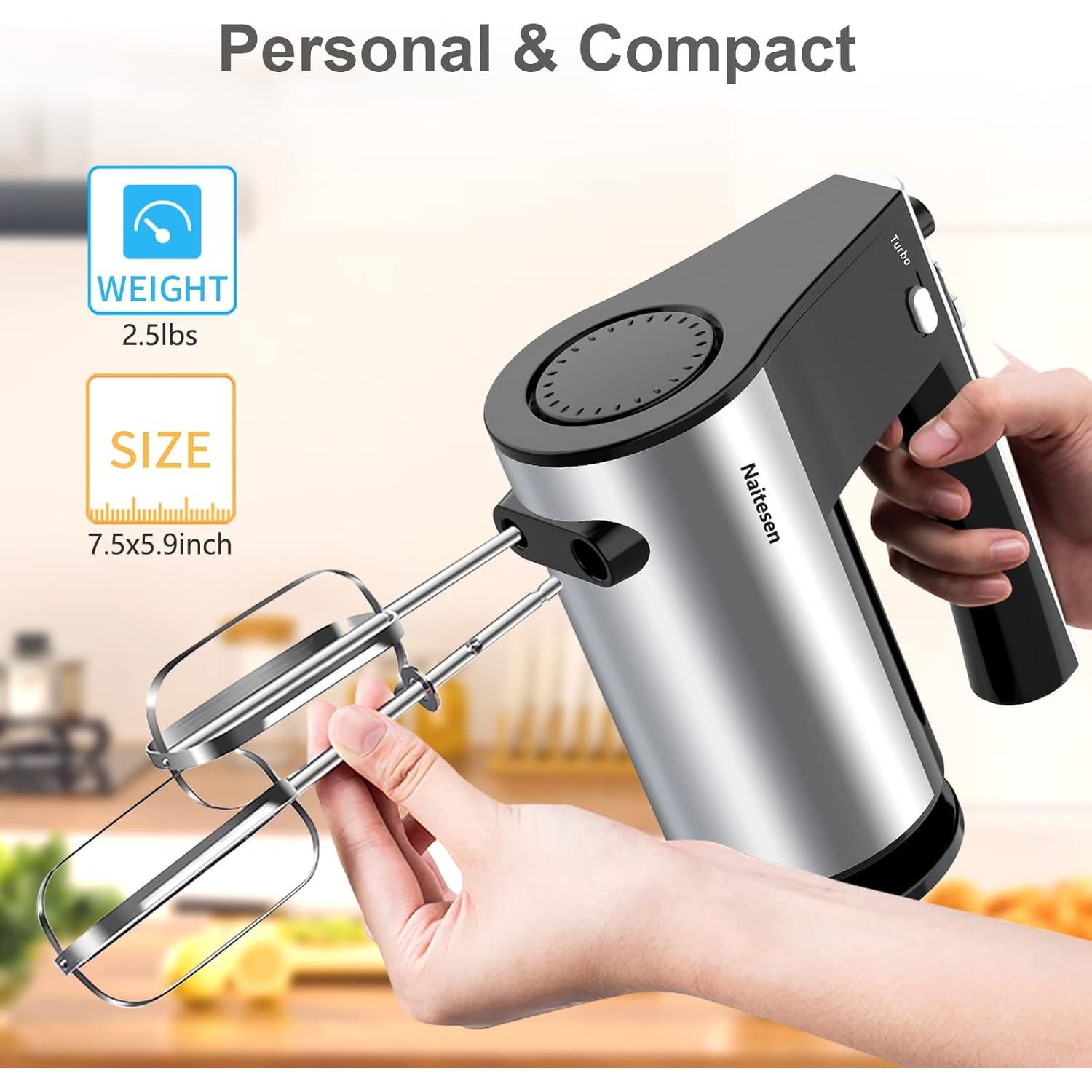 Batidora de Mano Naitesen 600W 10 Velocidades Turbo