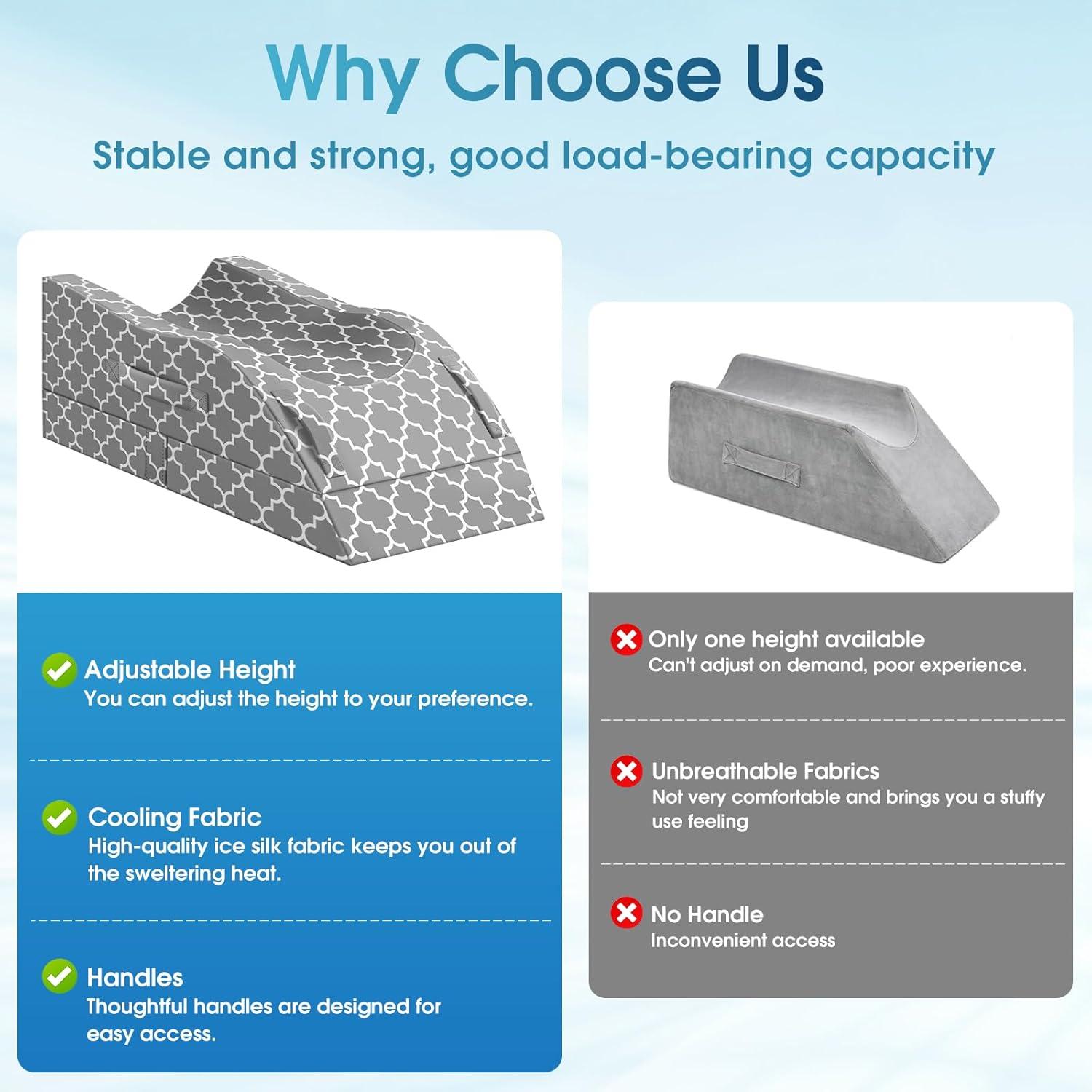 Almohada para Pierna NubeFelicidad Espuma de Memoria Ajustable