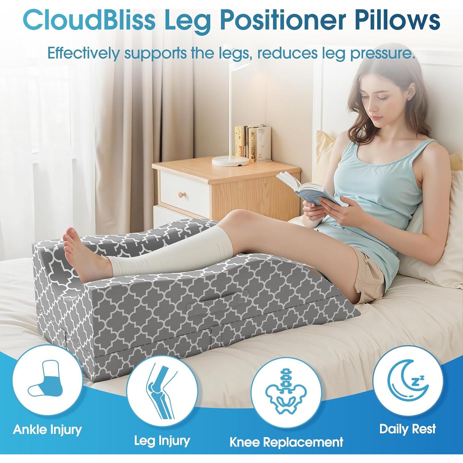 Almohada para Pierna NubeFelicidad Espuma de Memoria Ajustable