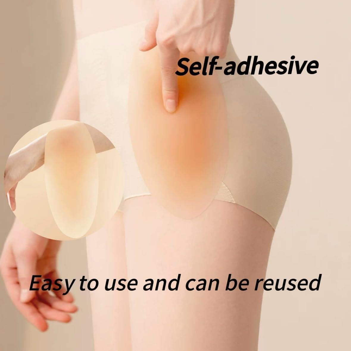 Almohadillas de Silicona para Caderas y Glúteos Beige