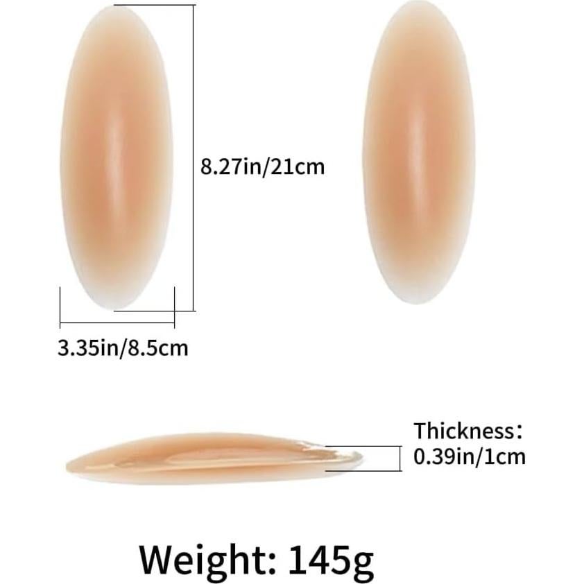 Almohadillas de Silicona para Caderas y Glúteos Beige