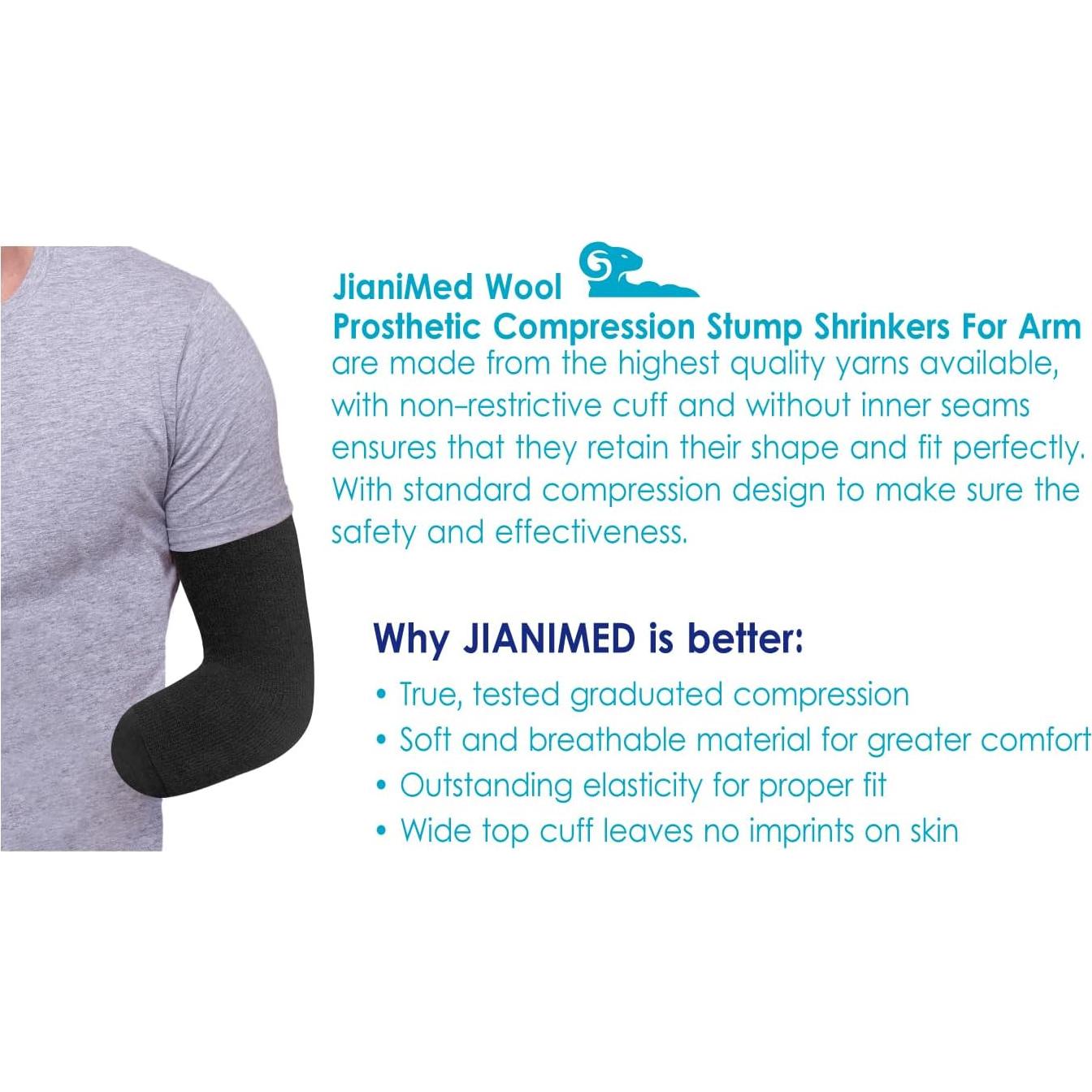Reductor de compresión protésico de lana JianiMed 2XL - Brazo