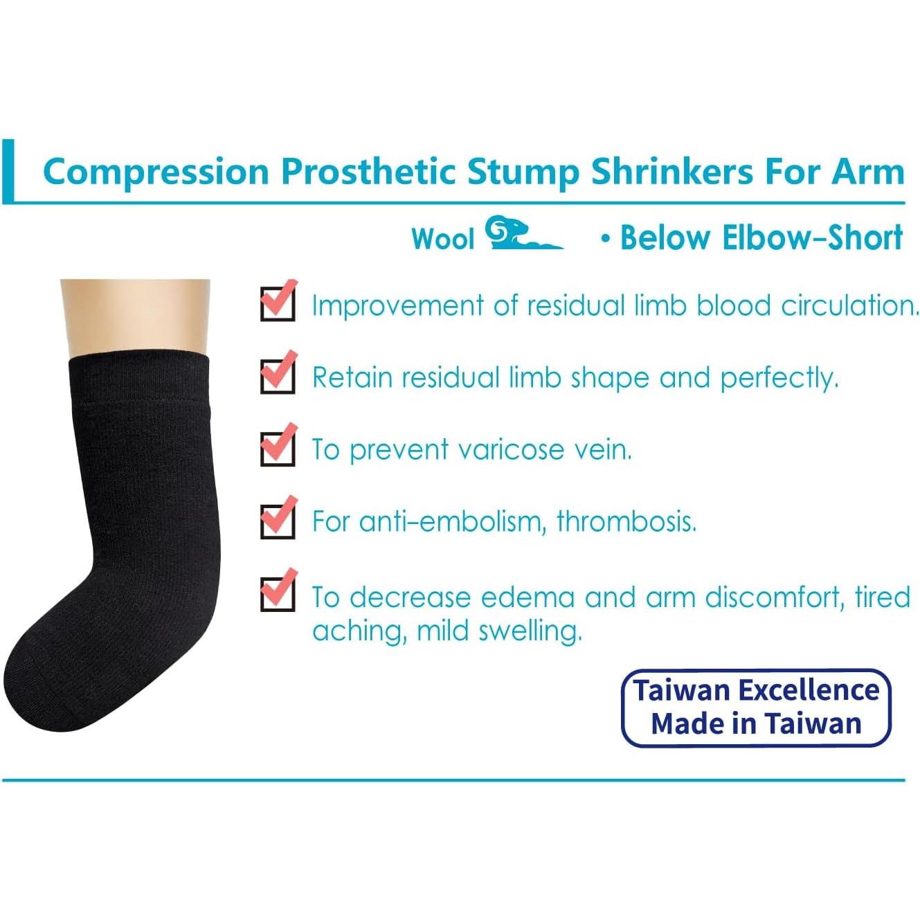 Reductor de compresión protésico de lana JianiMed 2XL - Brazo