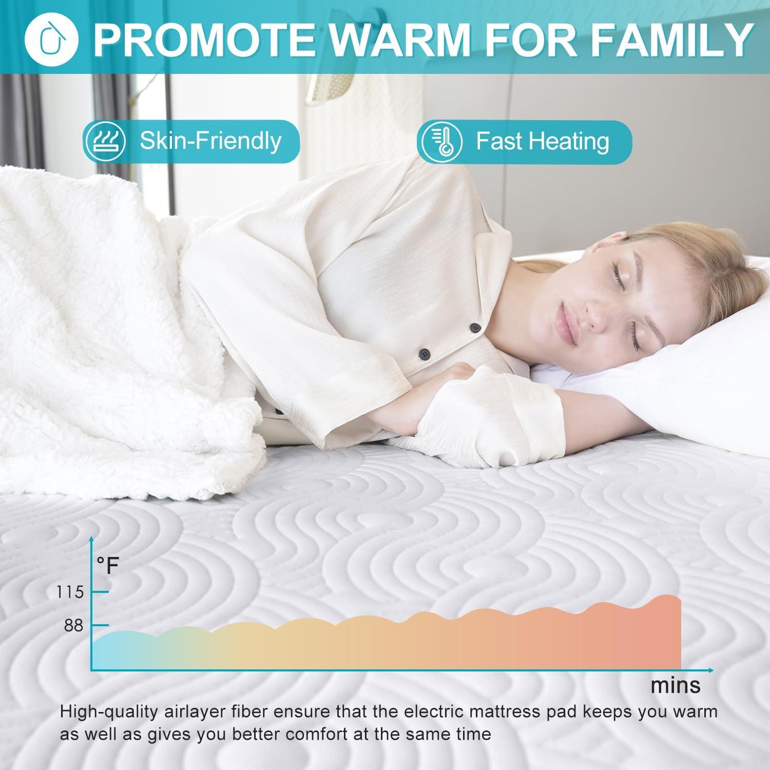 Almohadilla Térmica Queen Dowin 152x203 cm 5 Niveles Calor