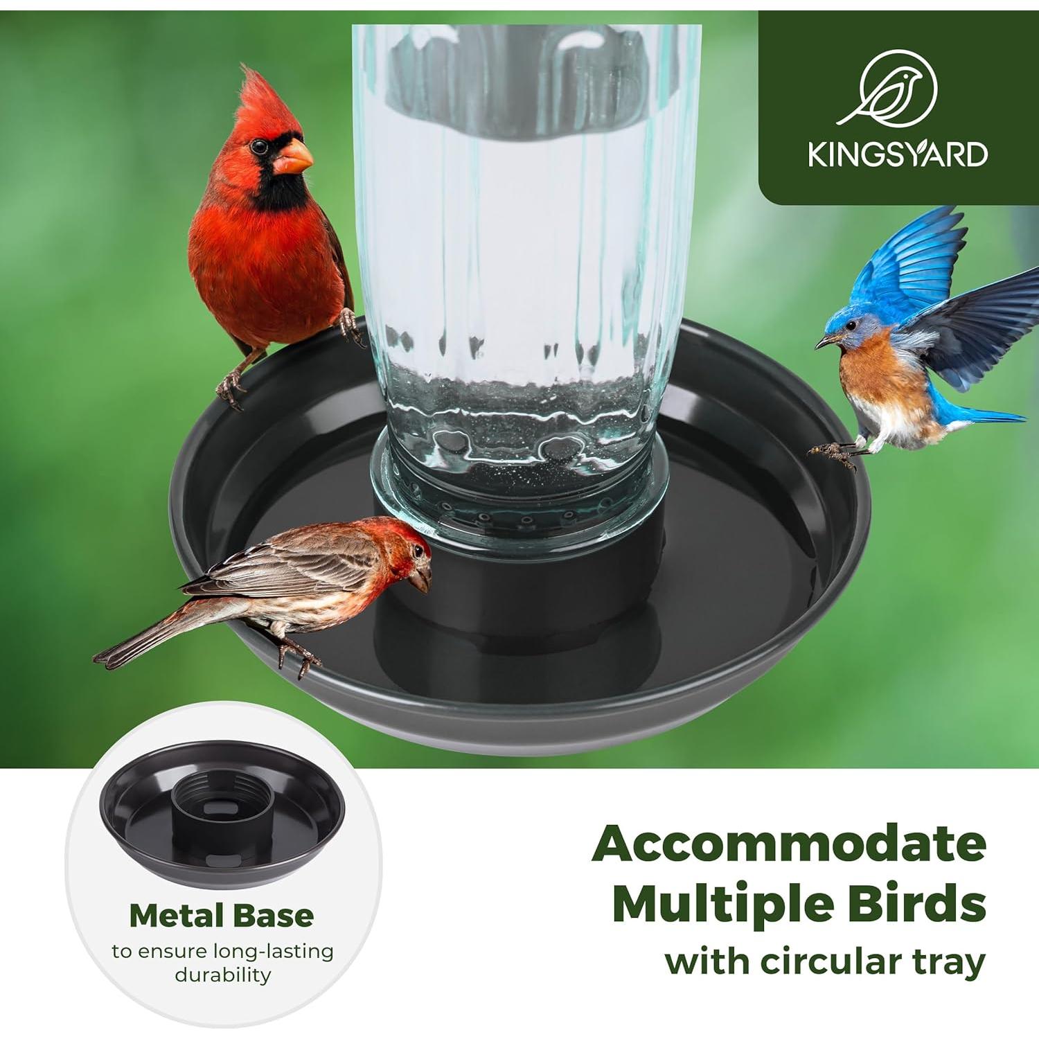 Alimentador de Agua para Aves Kingsyard 473ml Colgante Verde