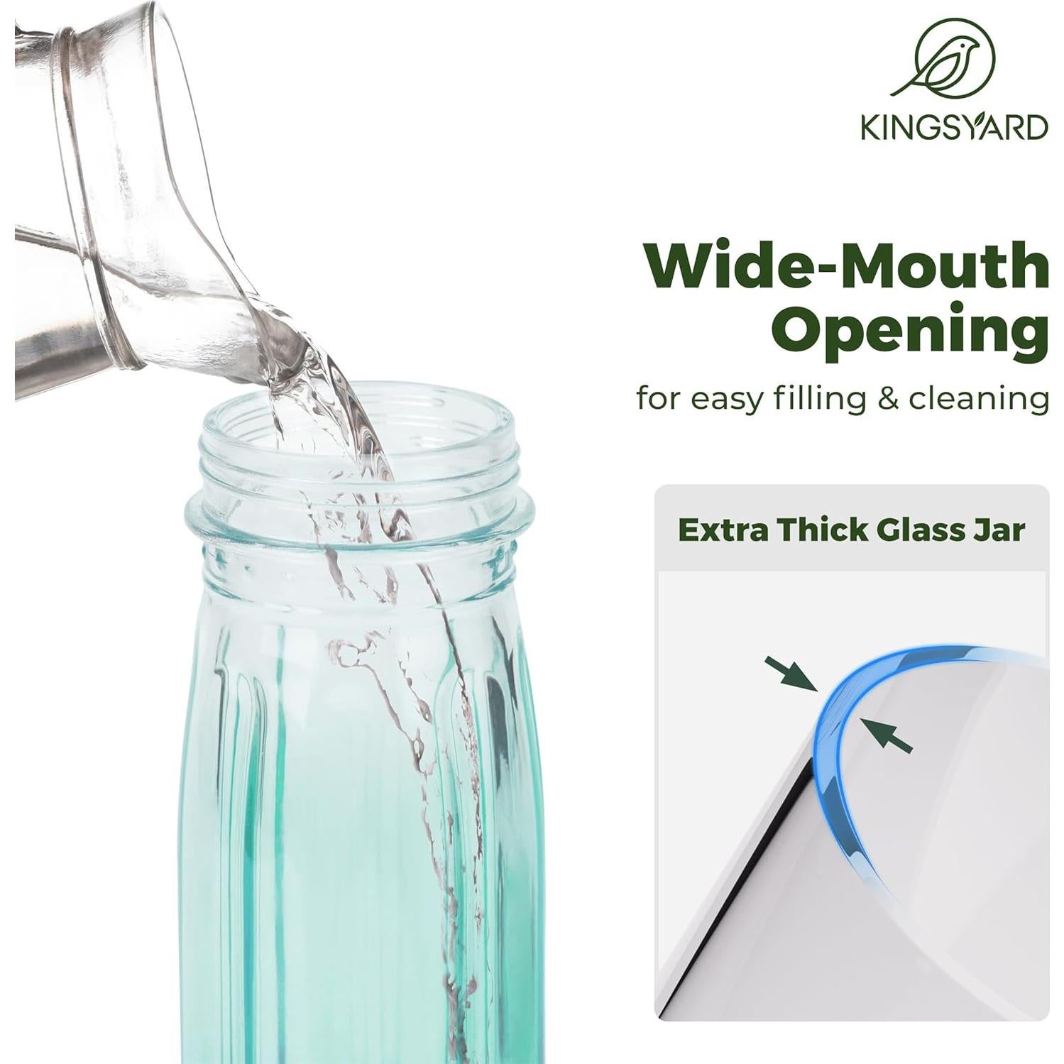 Alimentador de Agua para Aves Kingsyard 473ml Colgante Verde