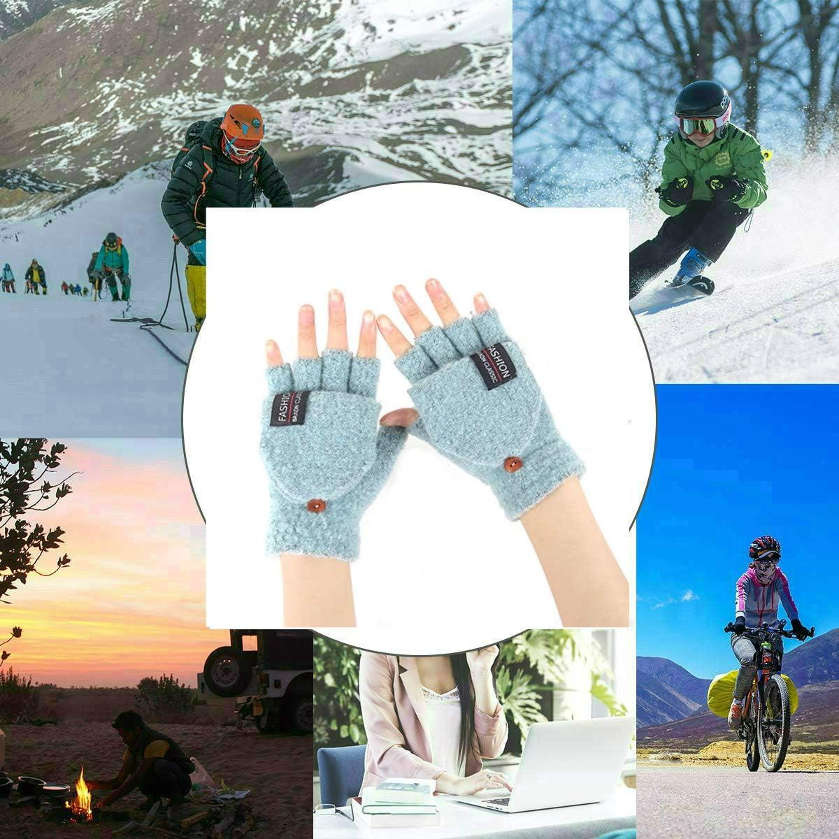 Guantes Calentados USB Kbinter para Mujeres y Hombres - Invierno