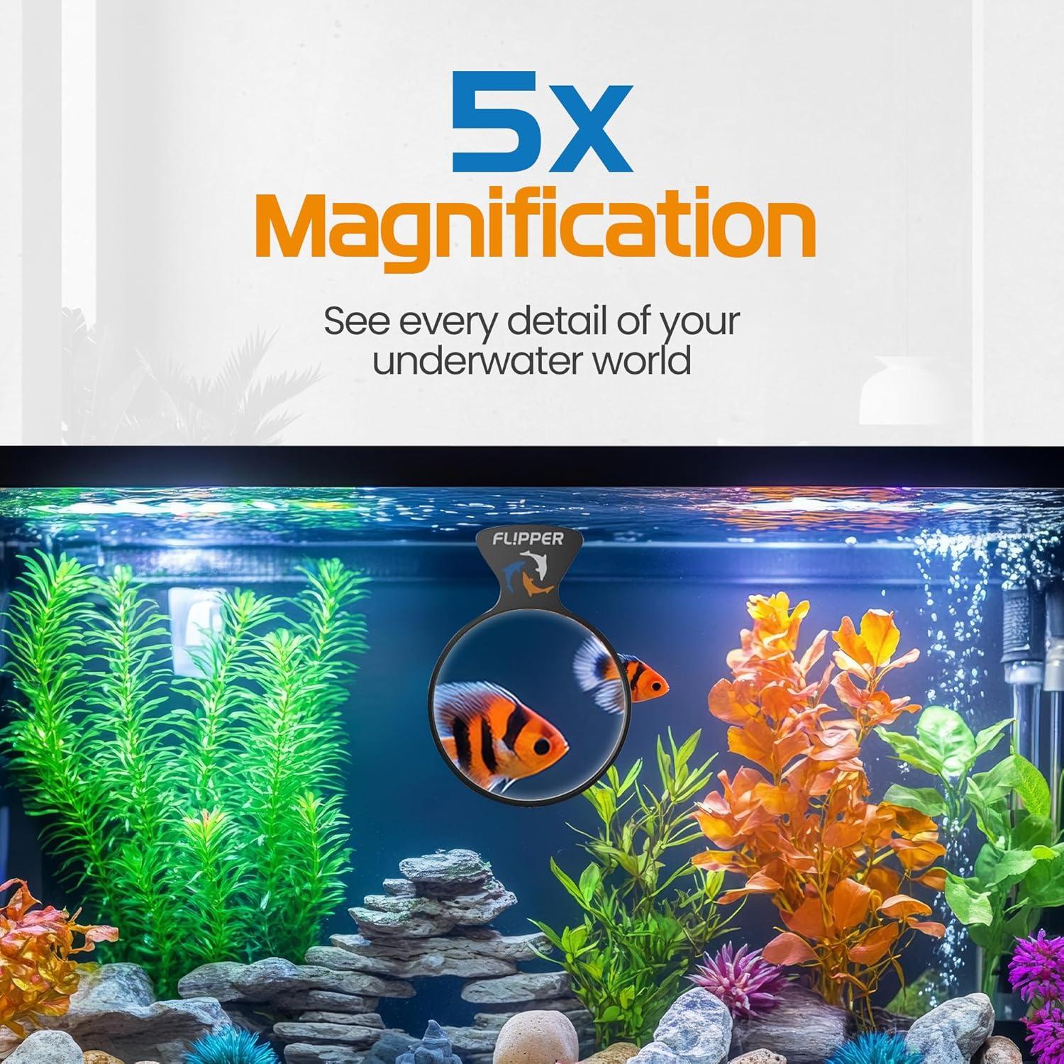 Lupa Flipper DeepSee 7,62 cm para Acuarios de Agua Dulce