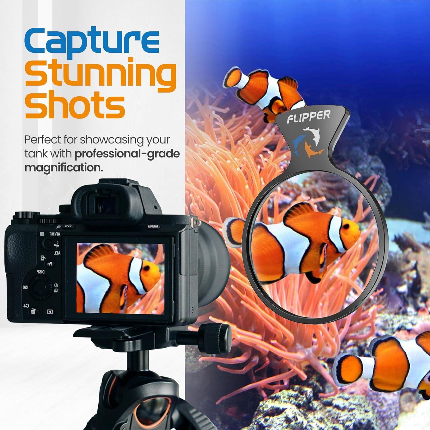 Lupa Flipper DeepSee 7,62 cm para Acuarios de Agua Dulce