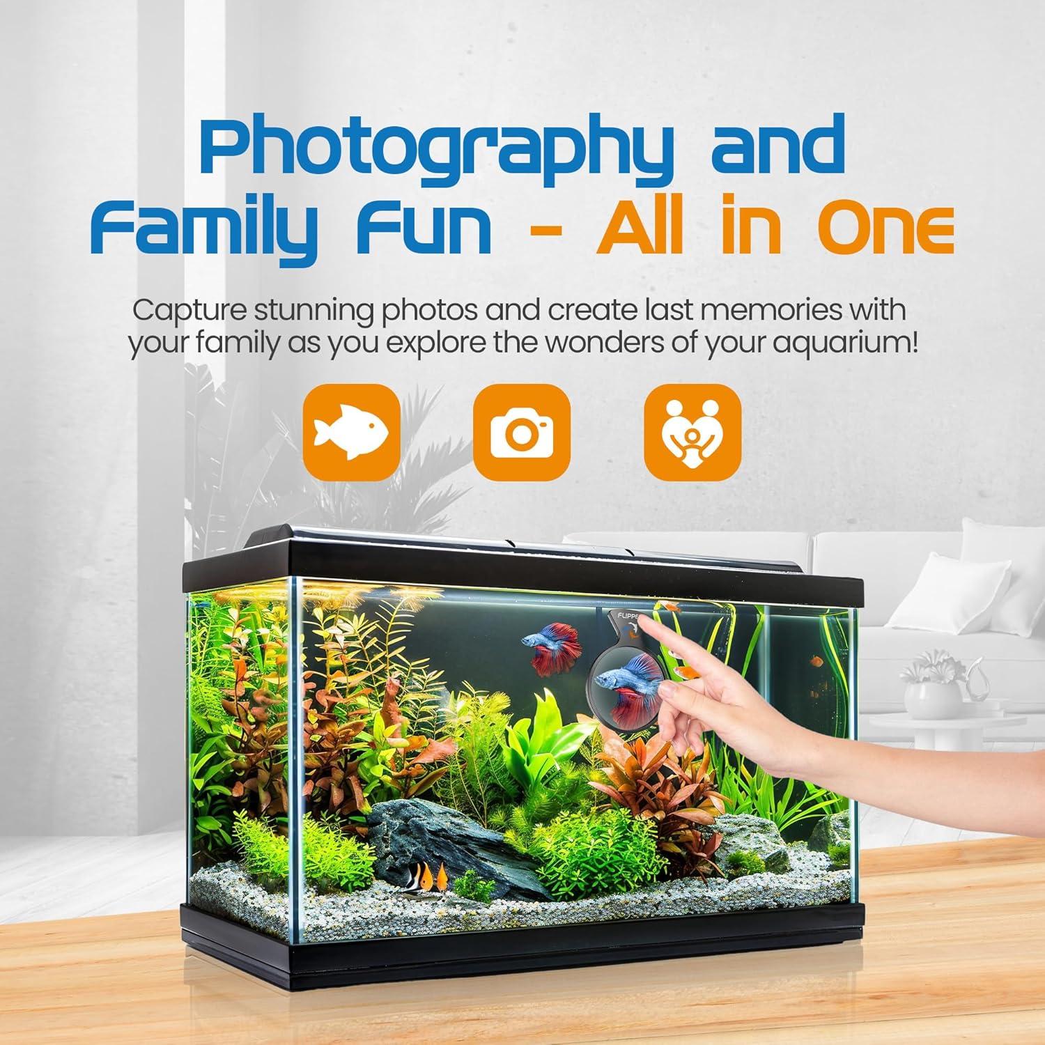 Lupa Flipper DeepSee 7,62 cm para Acuarios de Agua Dulce