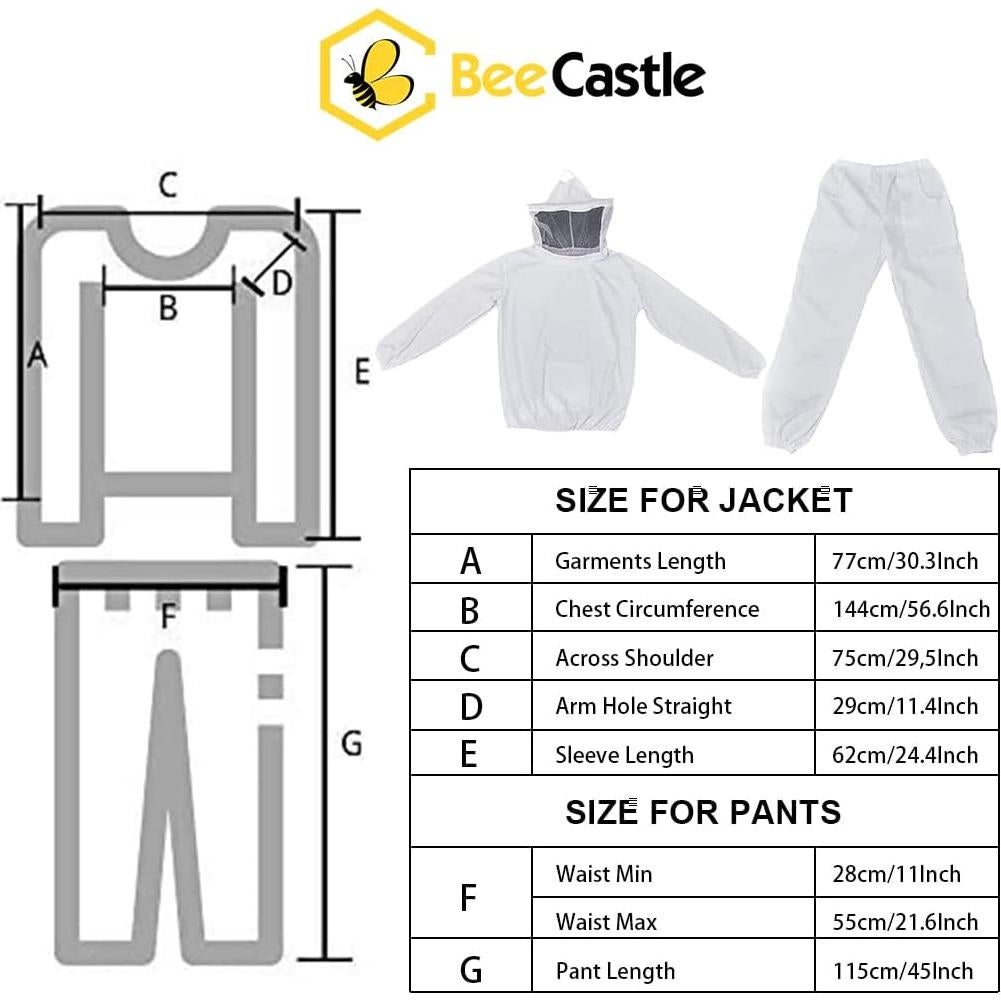 Kit de Colmena BeeCastle 10 Marcos + Herramientas y Traje